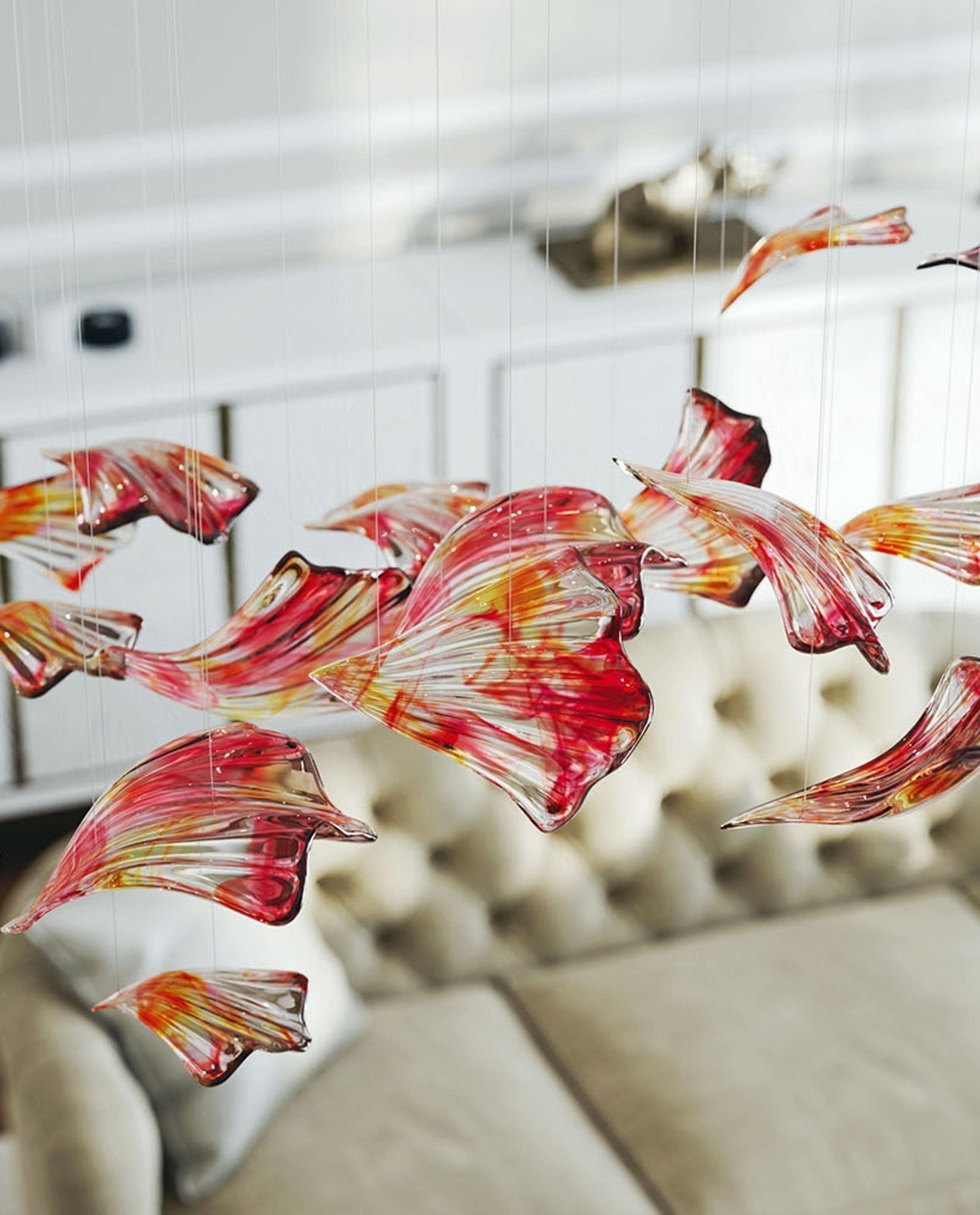 Elmiros Petal Glass Chandelier - Letslighting