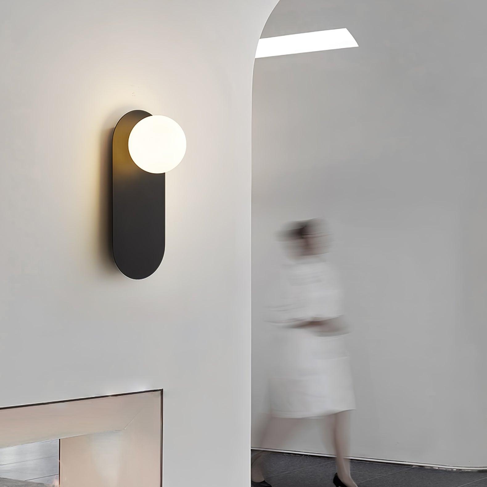 Flat Base Globe Sconce - Letslighting