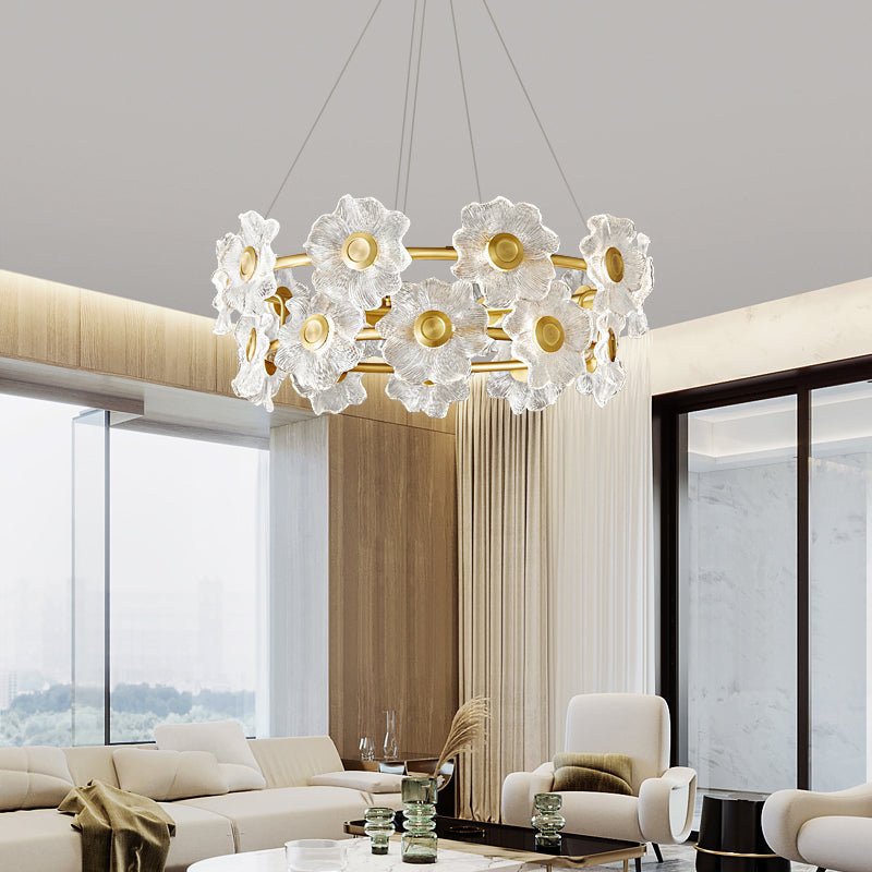Flora Glass Chandelier - Letslighting