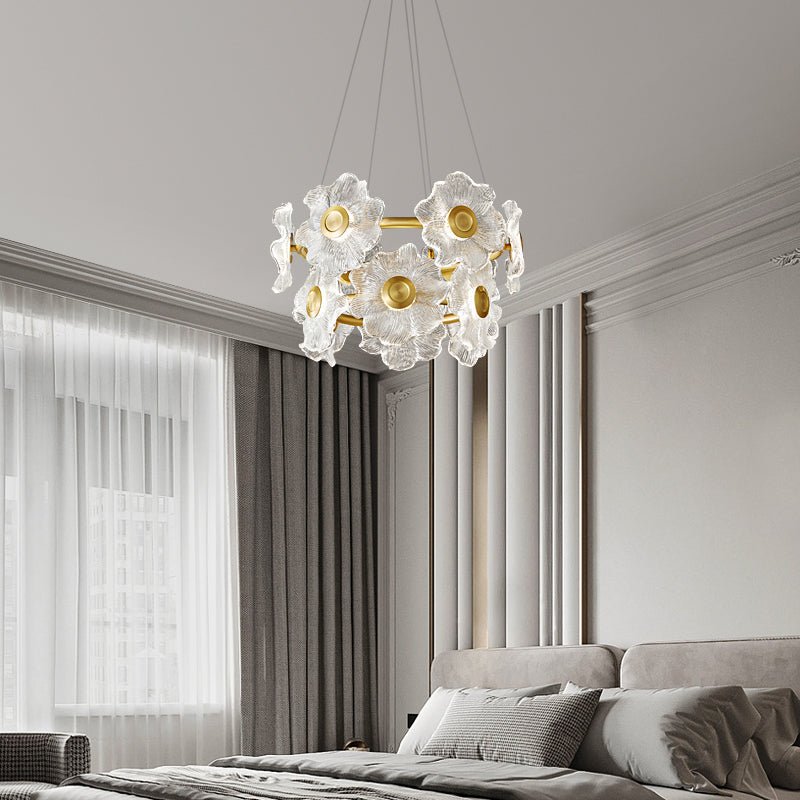 Flora Glass Chandelier - Letslighting