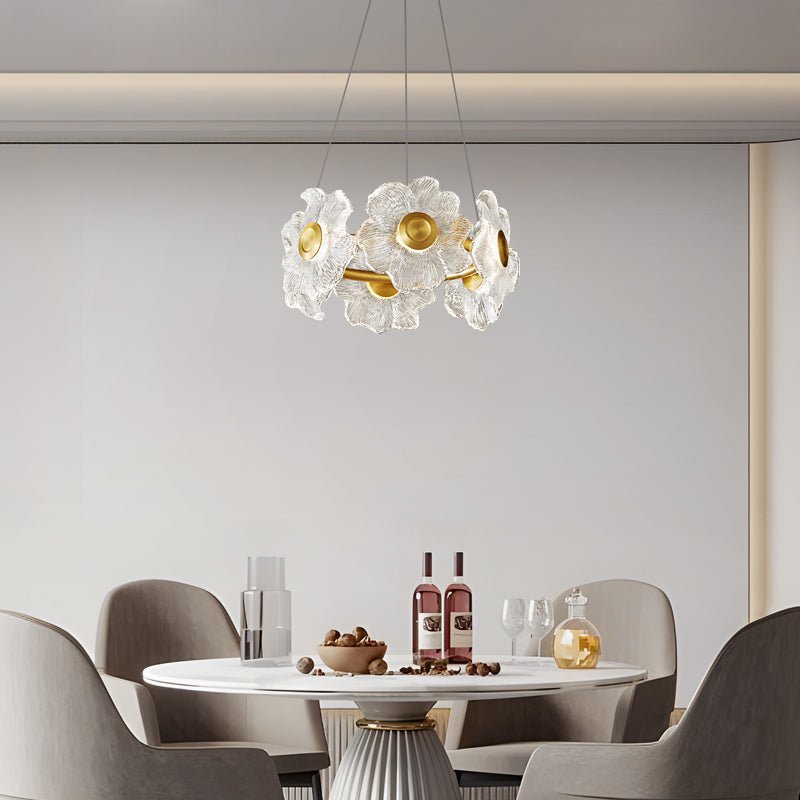 Flora Glass Chandelier - Letslighting