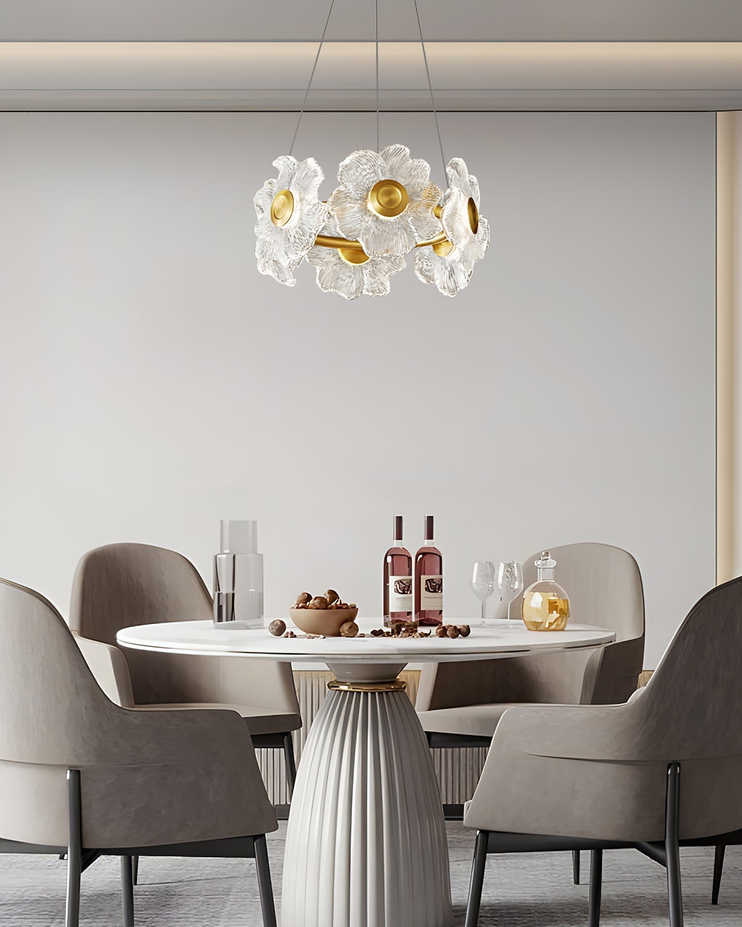 Flora Glass Chandelier - Letslighting