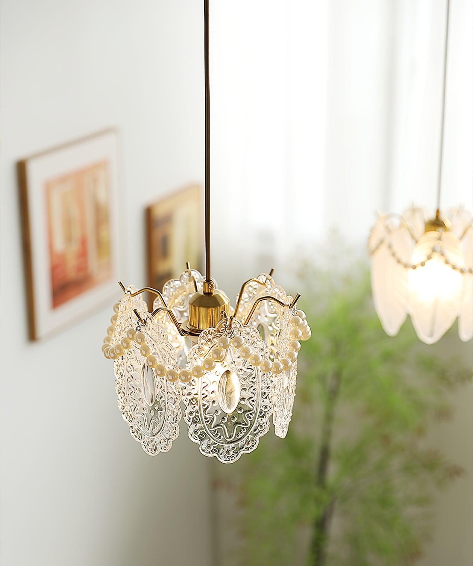 Floral Glass Pendant Lamp - Letslighting