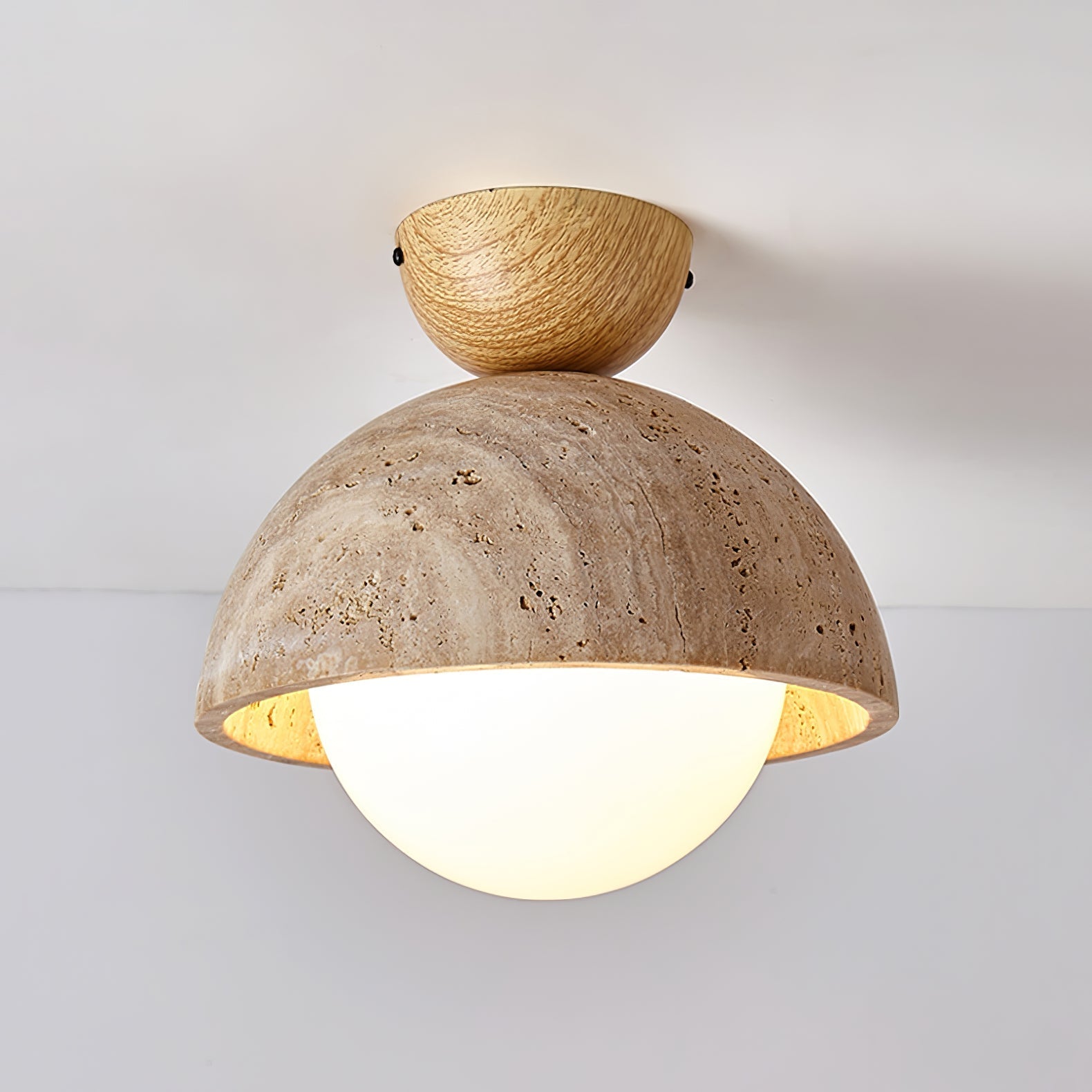 Solana Travertine Ceiling Light - Letslighting