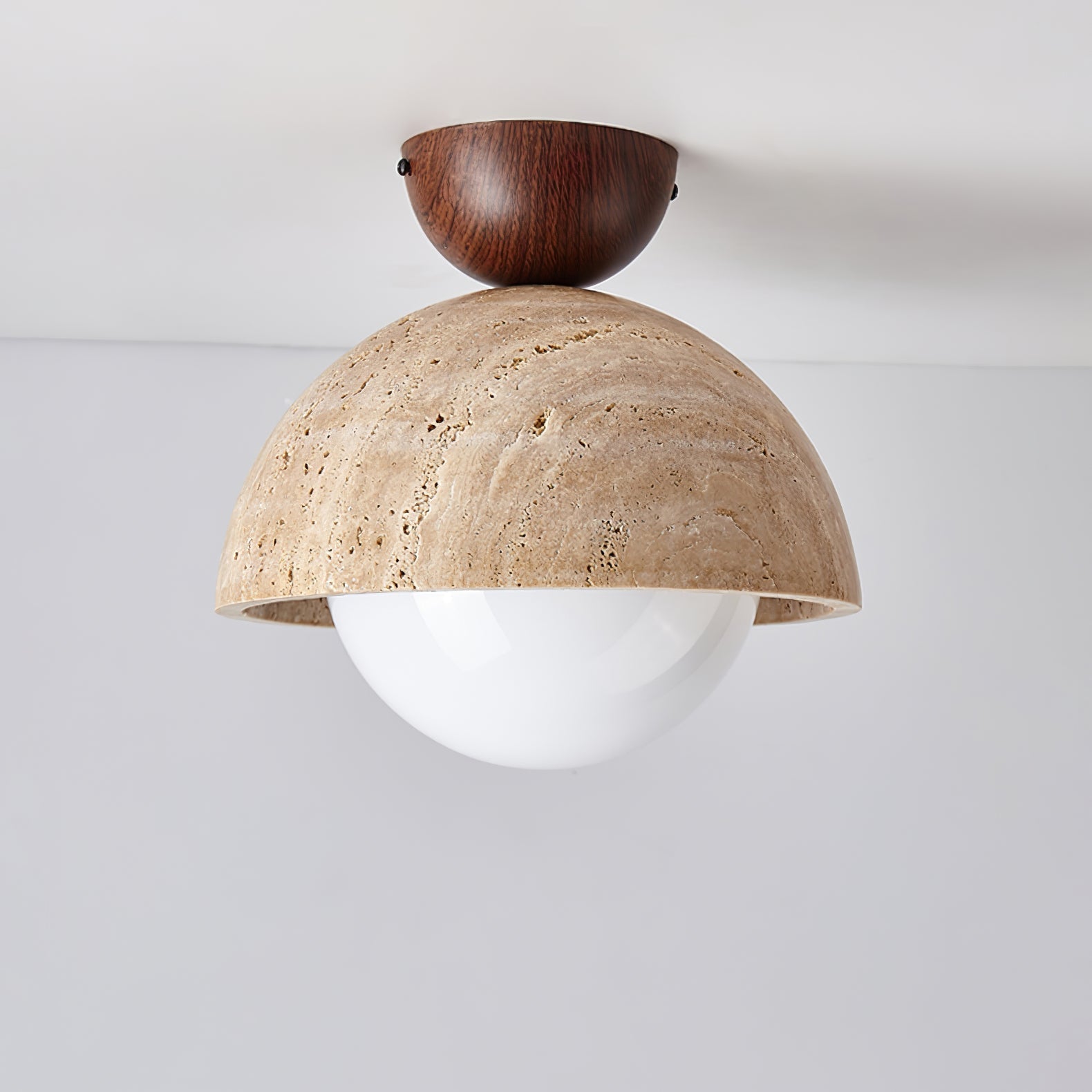 Solana Travertine Ceiling Light - Letslighting