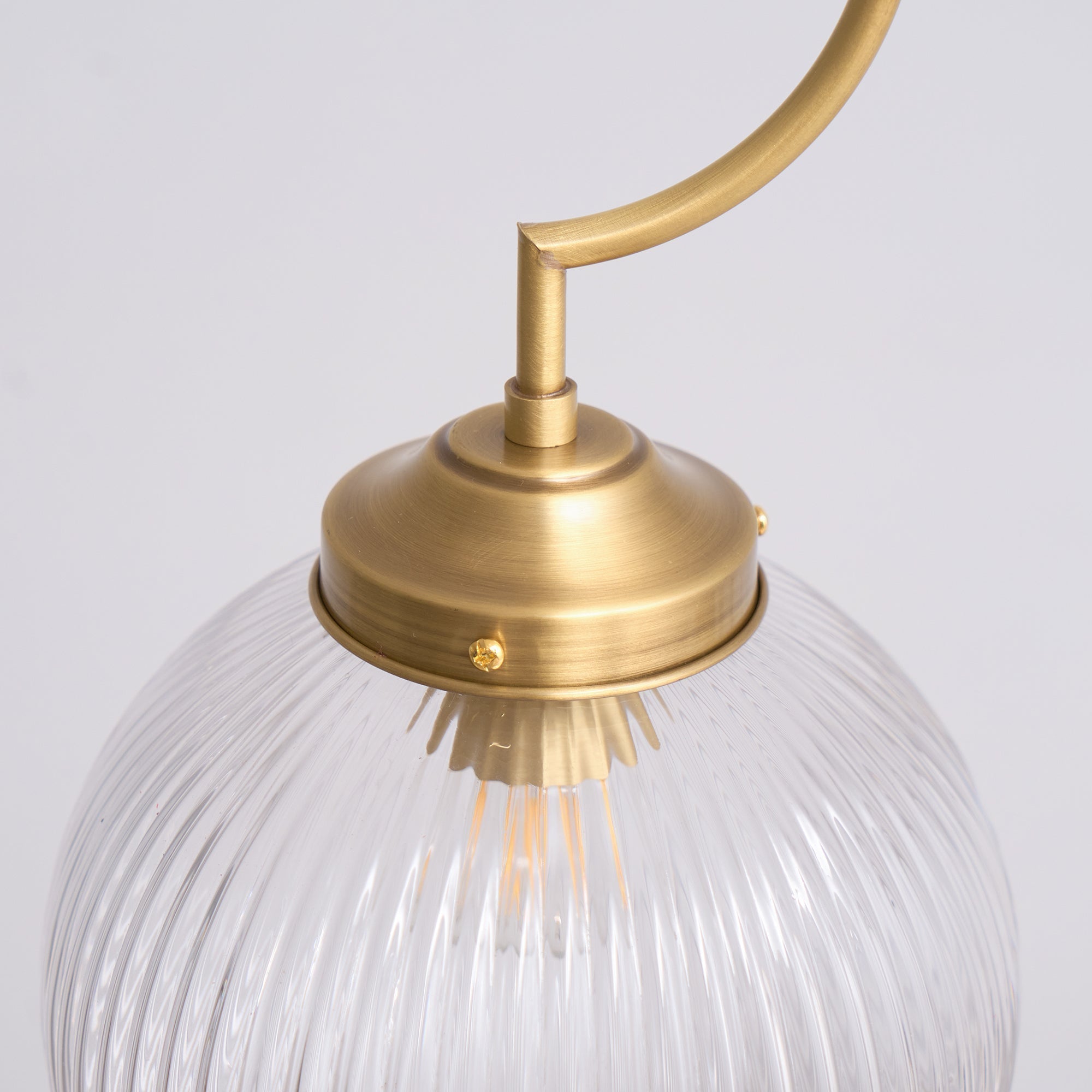 Vavenia Modern Minimalist Brass Glass Chandelier - Lamp Copper