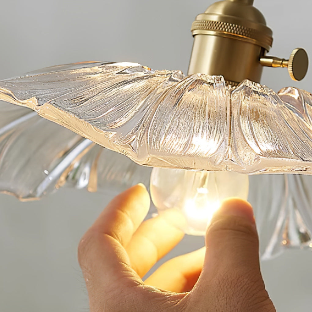 Aria Lámpara Colgante de Vidrio en Forma de Flor