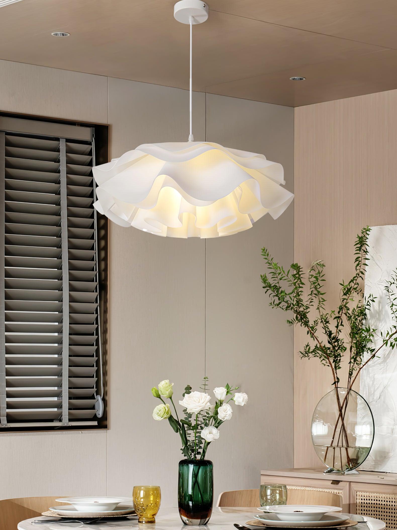 Flower Shaped White Pendant Lamp - Letslighting