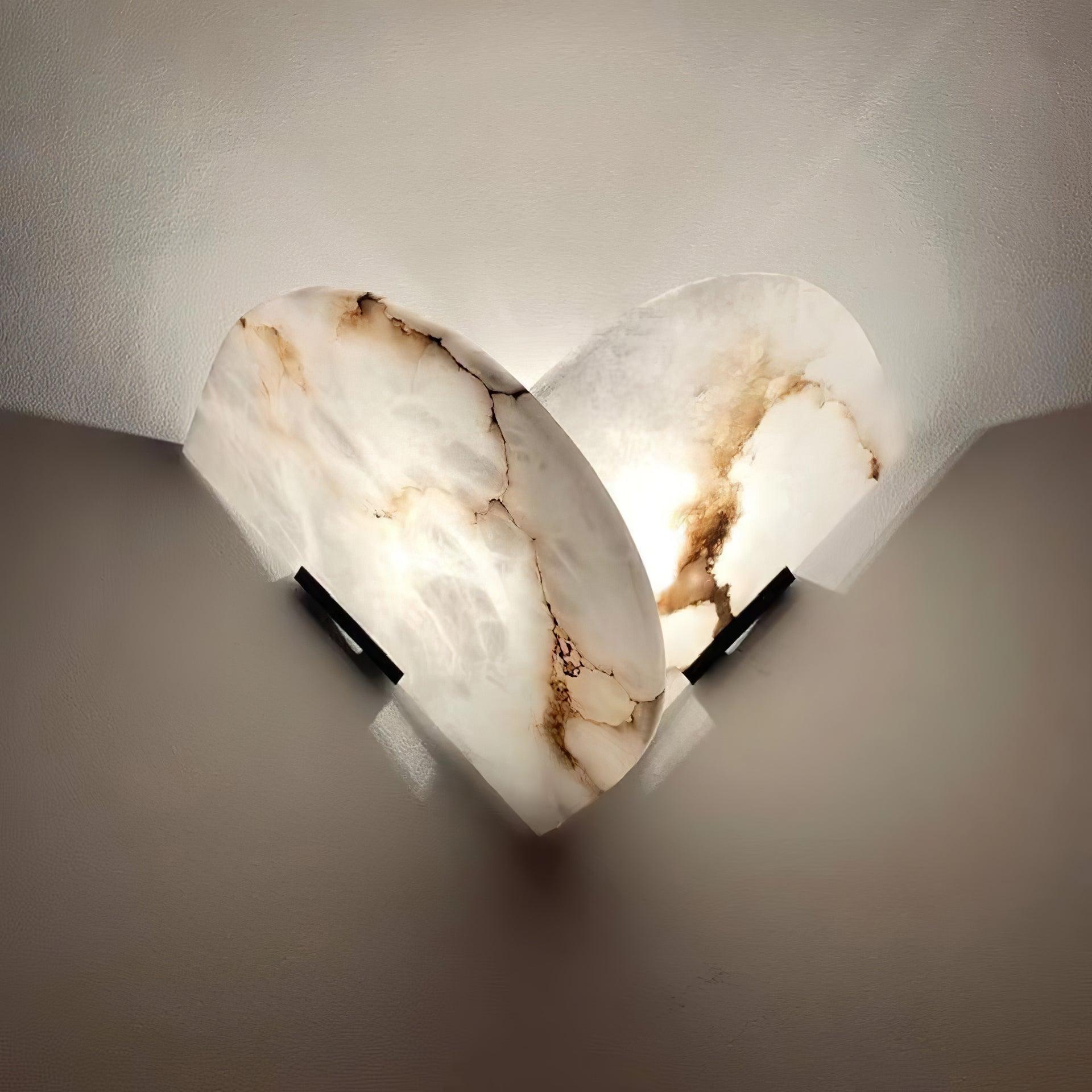 Cevelaris Heart Alabaster Wall Light - Letslighting