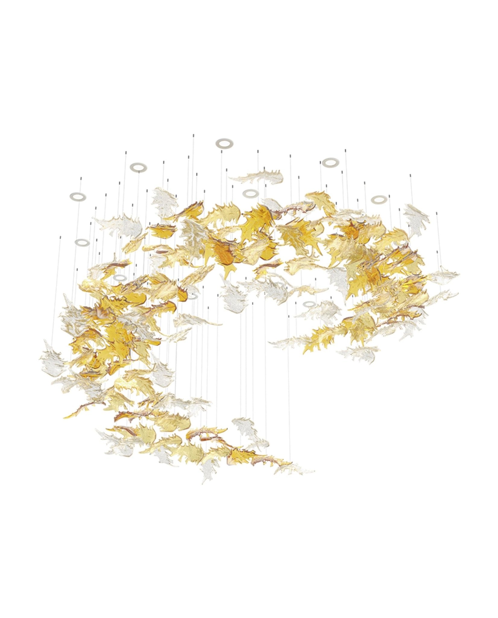 Cosolion Bird Glass Chandelier - Letslighting