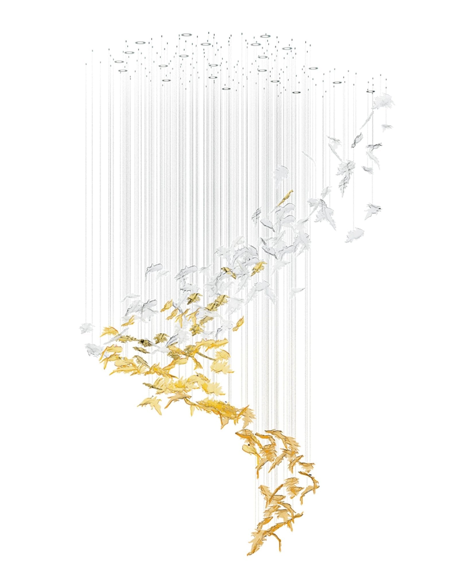 Cosolion Bird Glass Chandelier - Letslighting