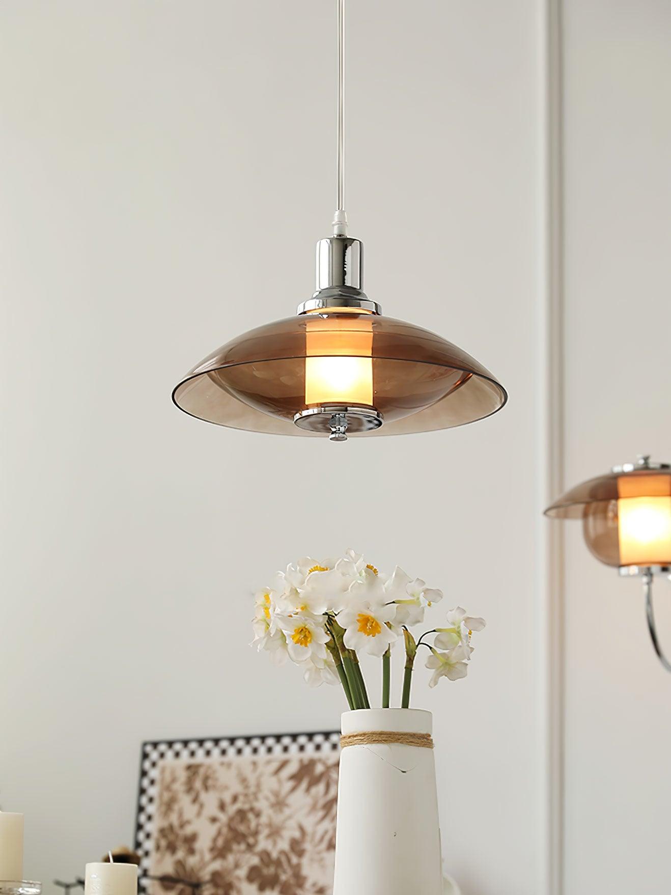 Flying Saucer Chrome Pendant Light - Letslighting