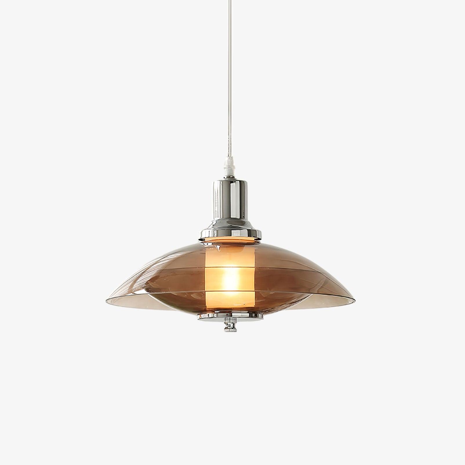Flying Saucer Chrome Pendant Light - Letslighting
