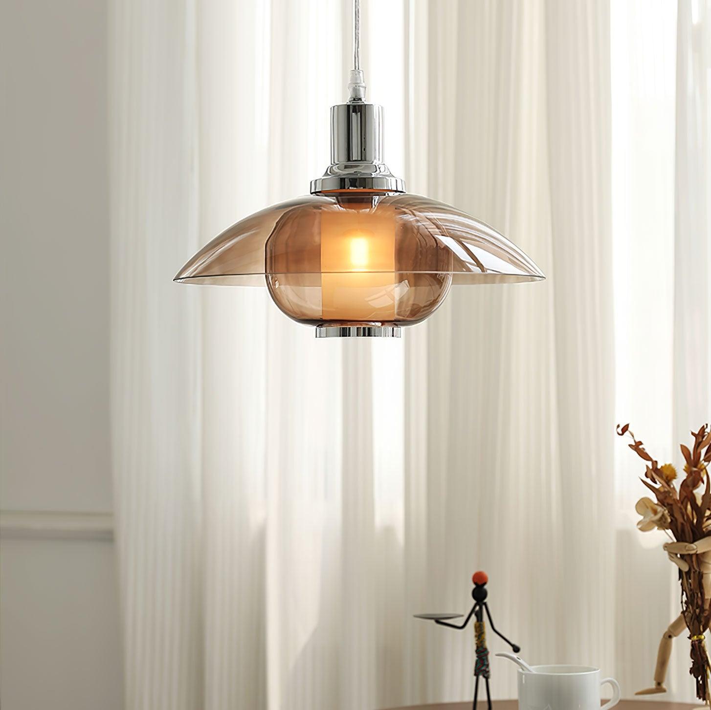 Flying Saucer Chrome Pendant Light - Letslighting