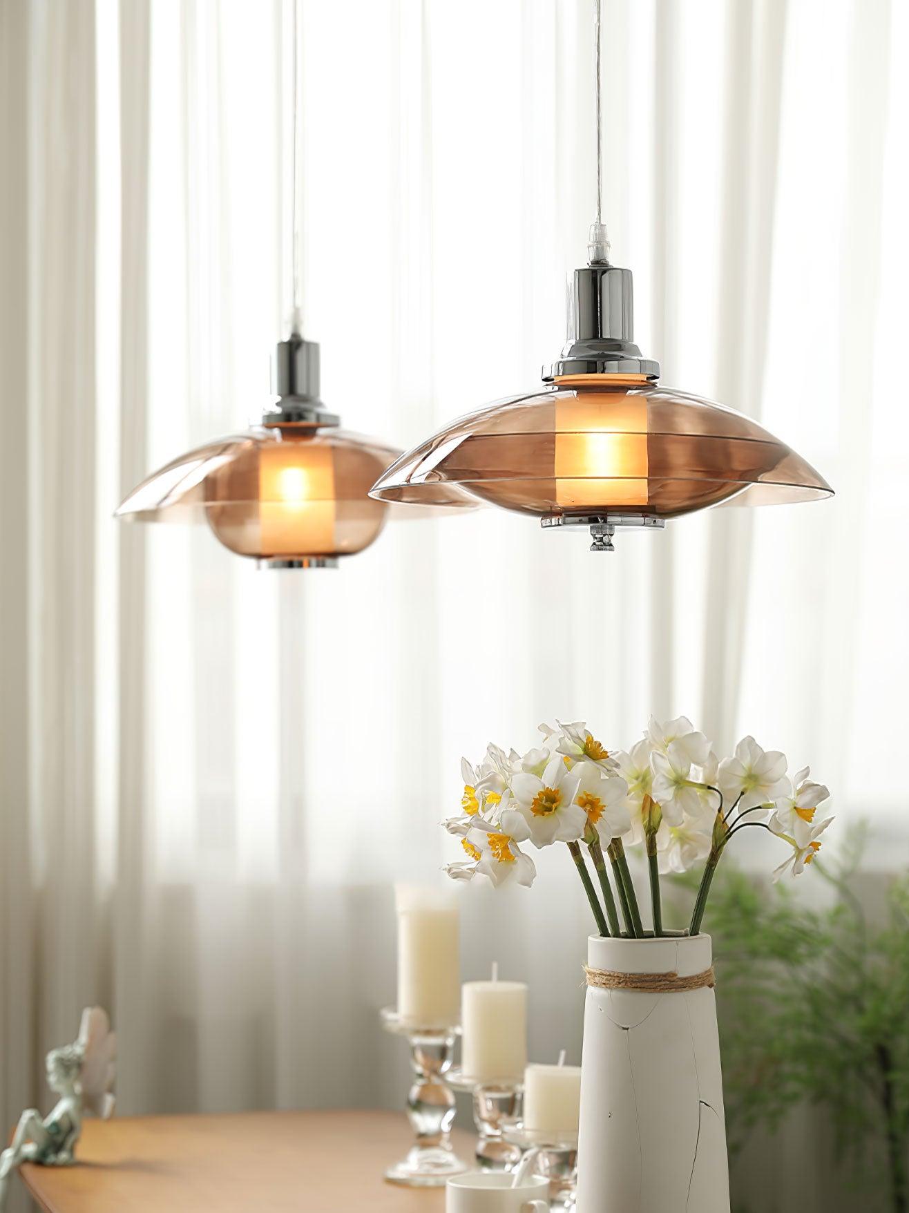 Flying Saucer Chrome Pendant Light - Letslighting