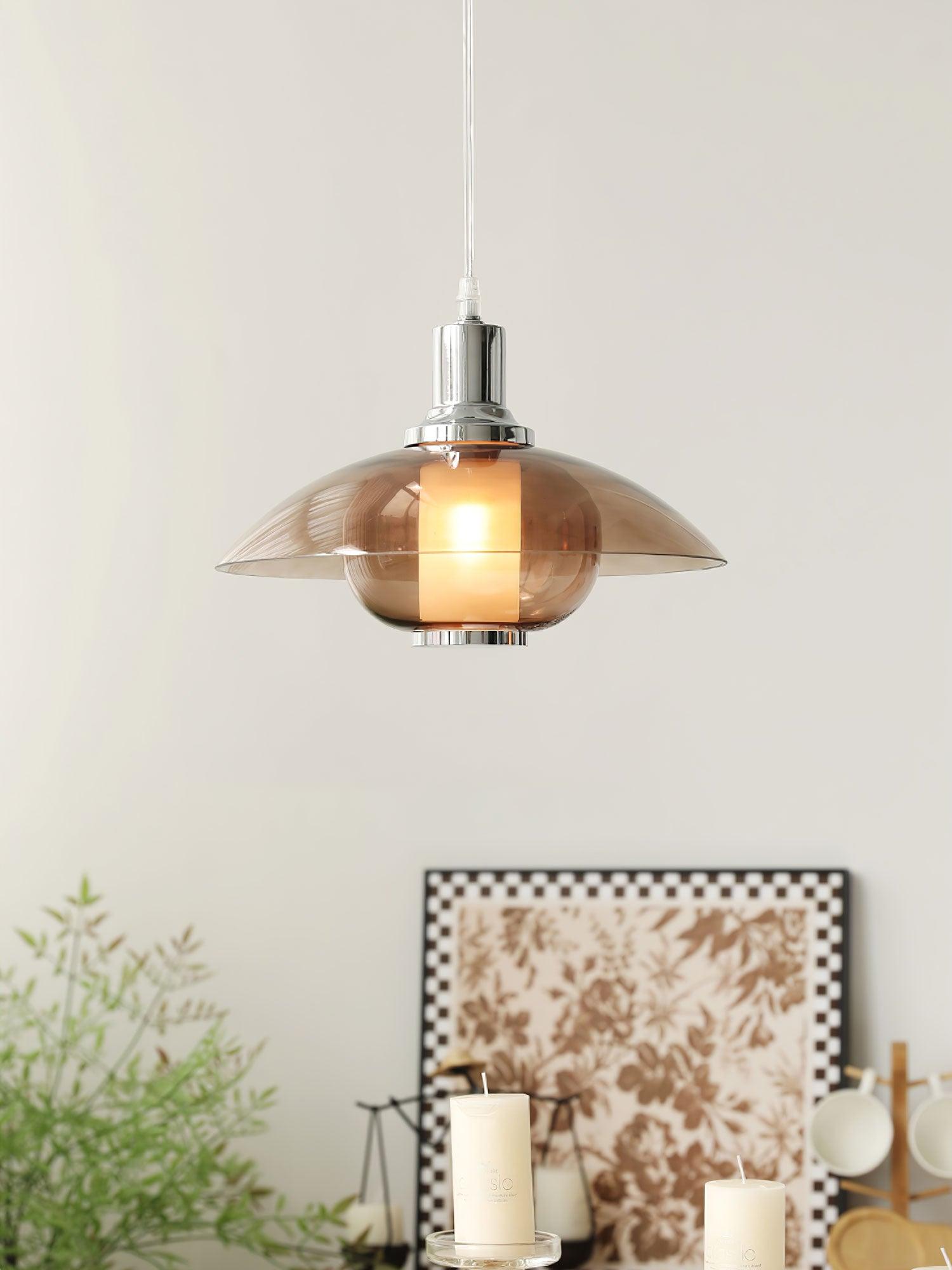 Flying Saucer Chrome Pendant Light - Letslighting