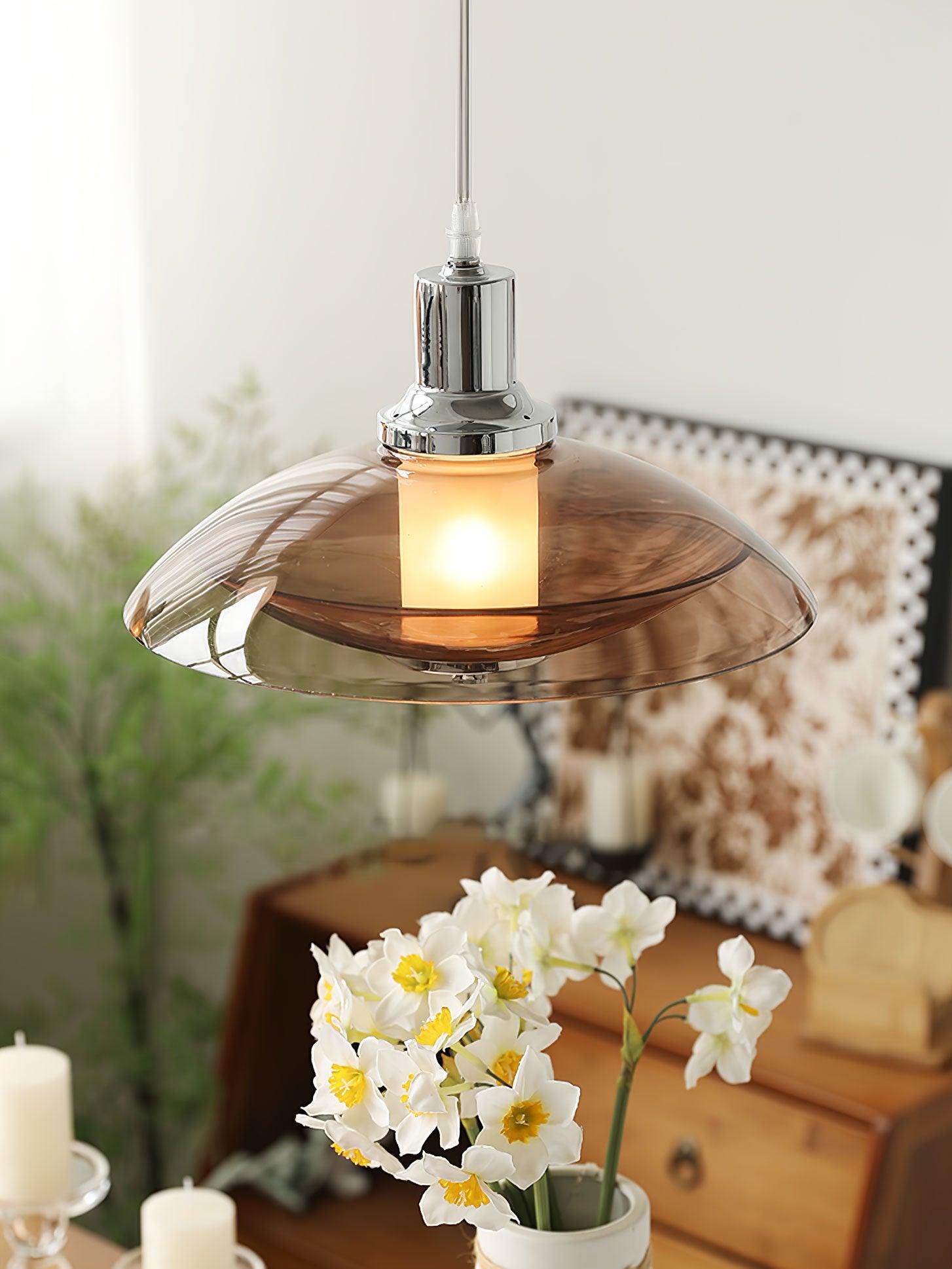 Flying Saucer Chrome Pendant Light - Letslighting