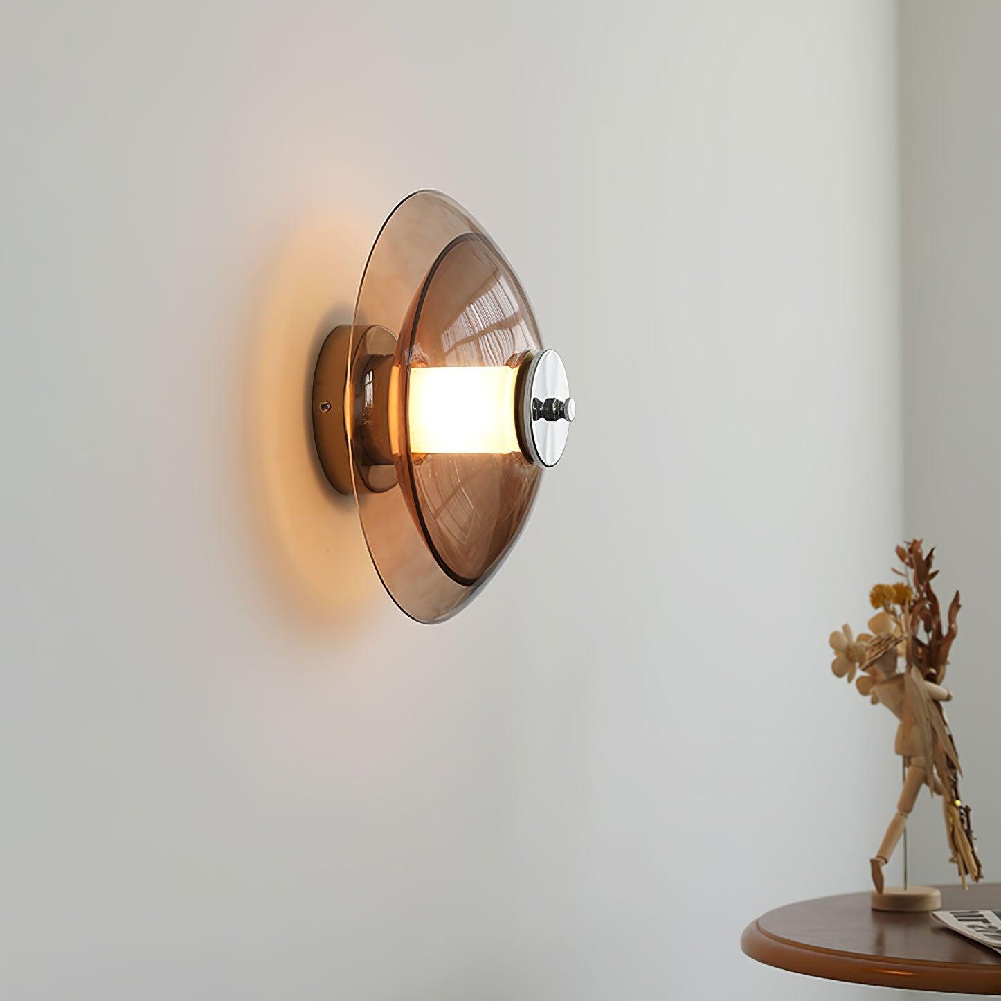 Flying Saucer Chrome Wall Light - Letslighting