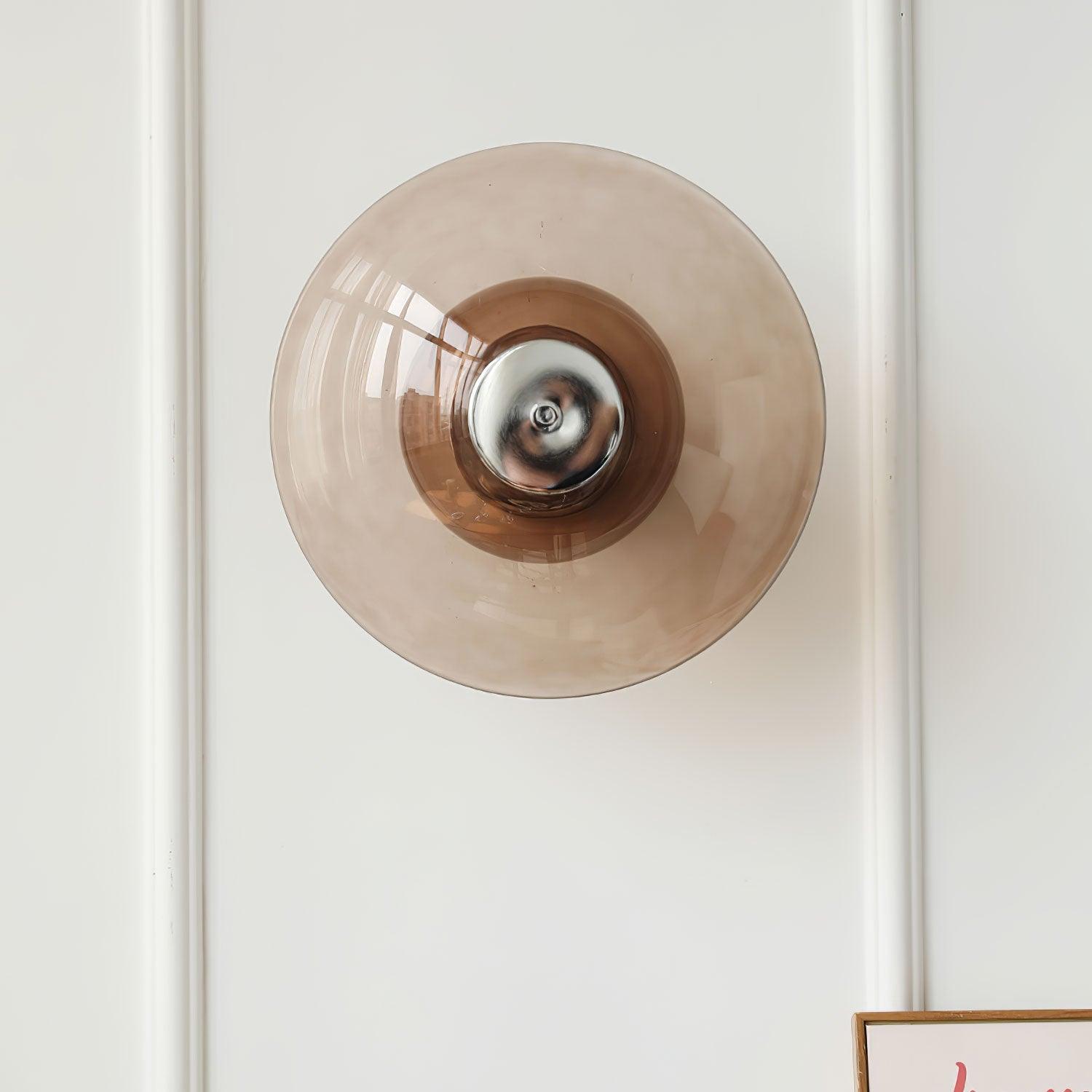 Flying Saucer Chrome Wall Light - Letslighting
