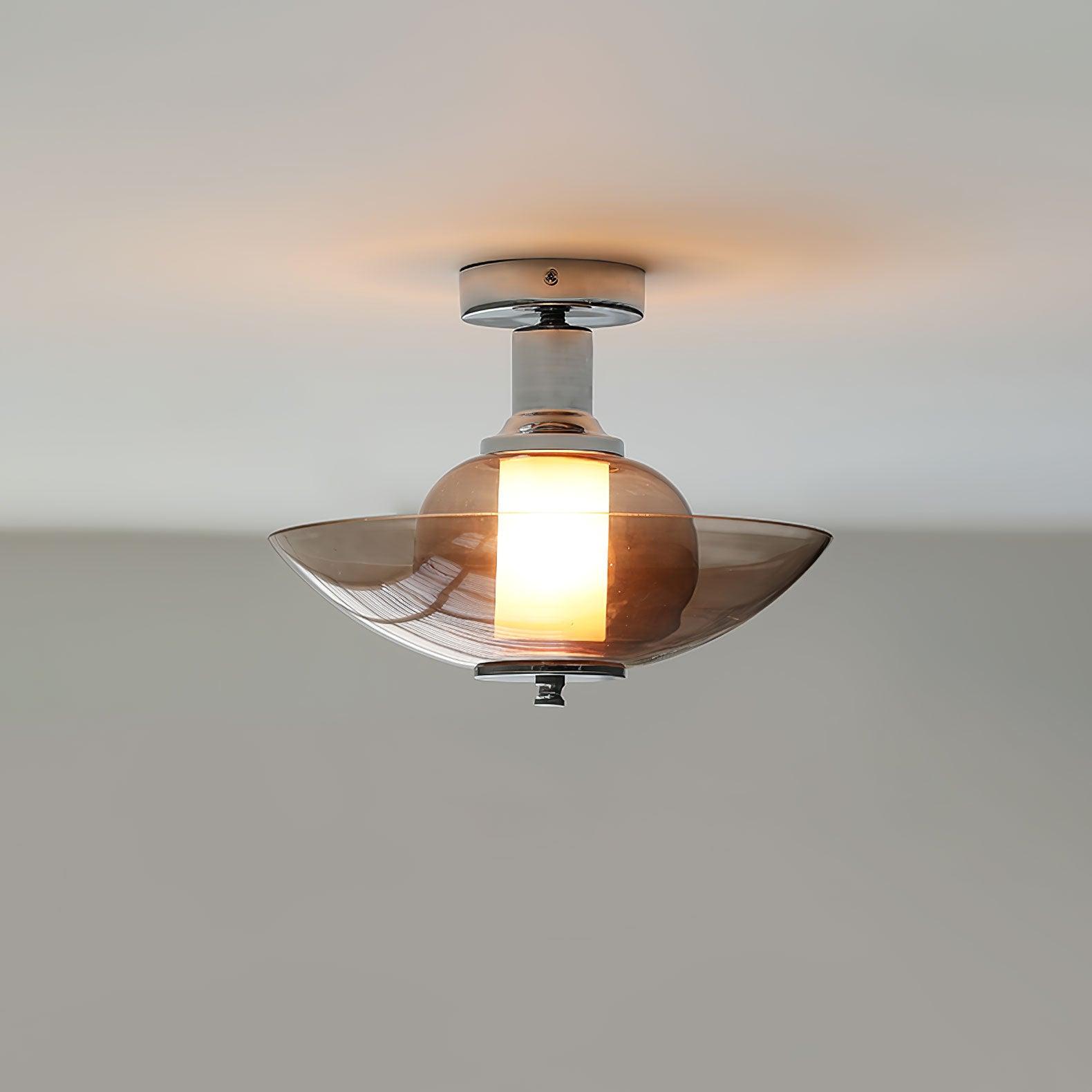 Flying Saucer Chrome Wall Light - Letslighting