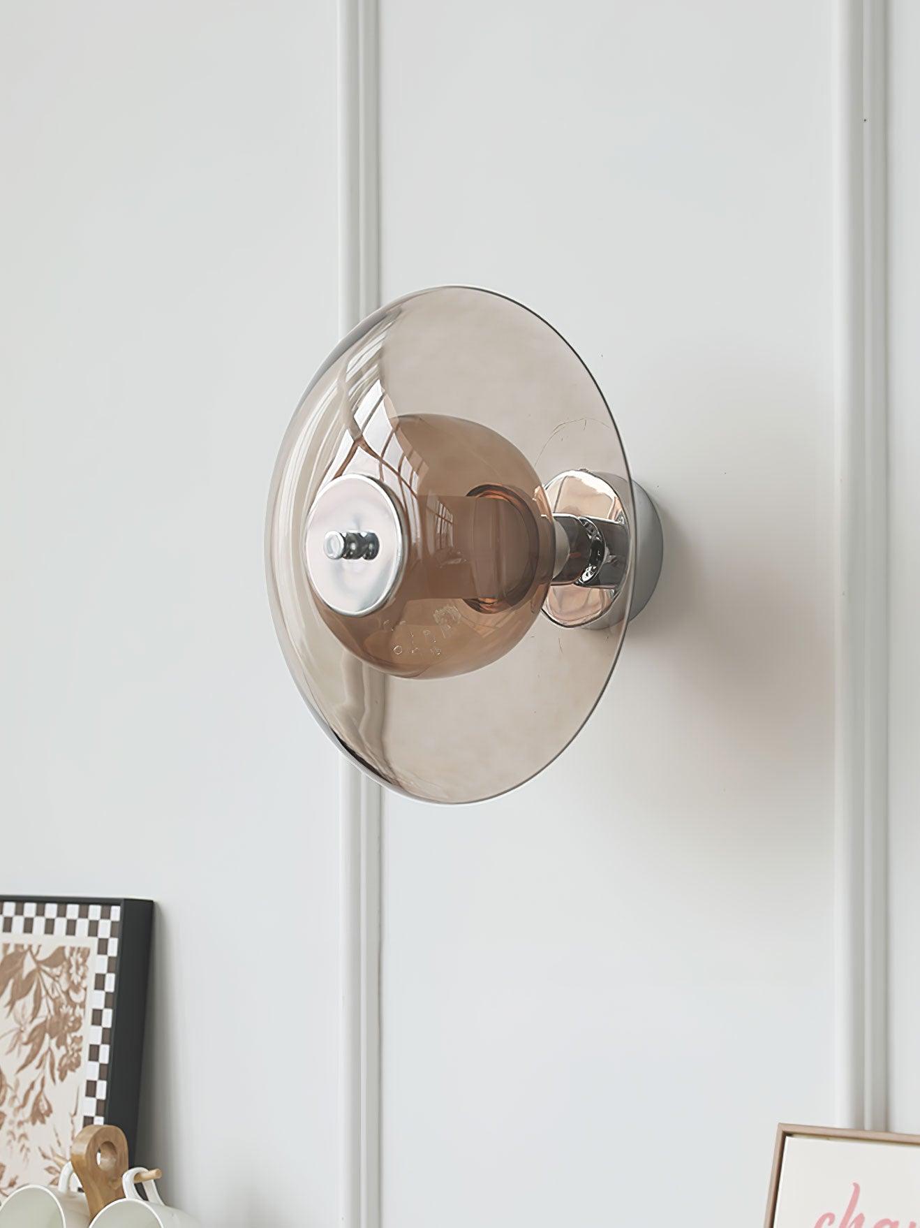 Flying Saucer Chrome Wall Light - Letslighting