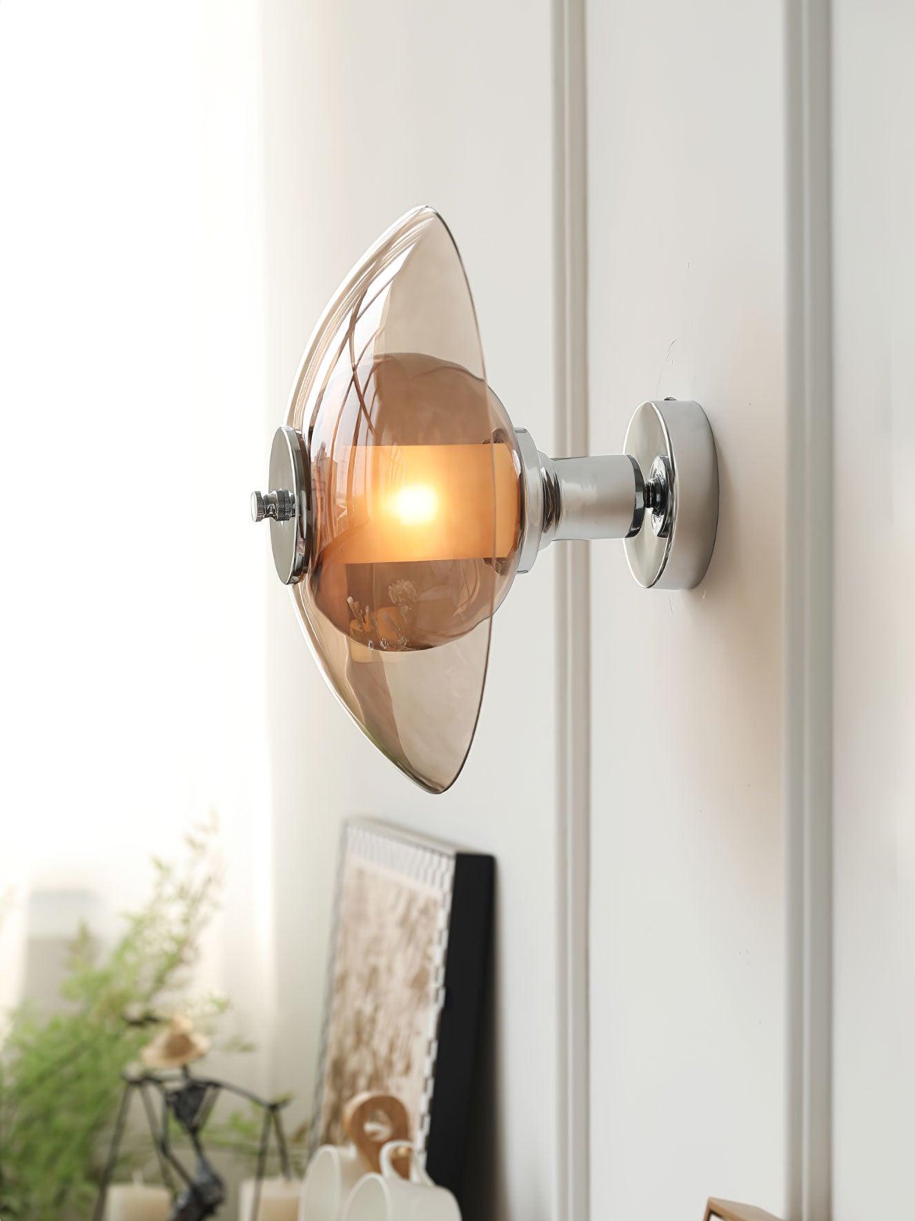 Flying Saucer Chrome Wall Light - Letslighting