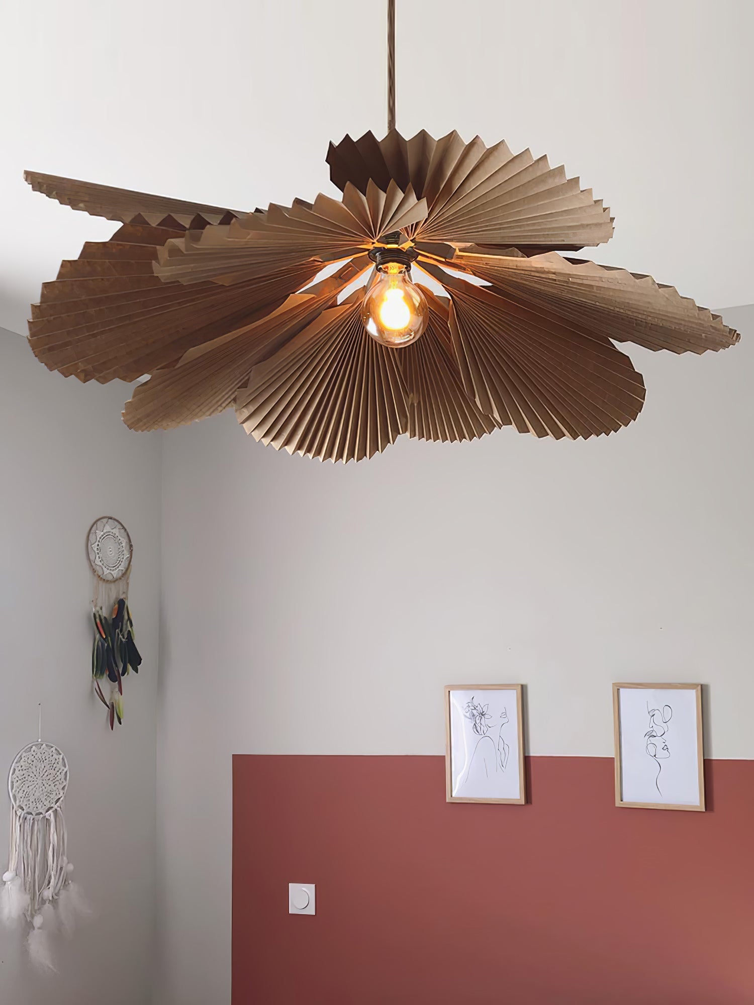 Folded Leaf Lotus Pendant Lamp - Letslighting