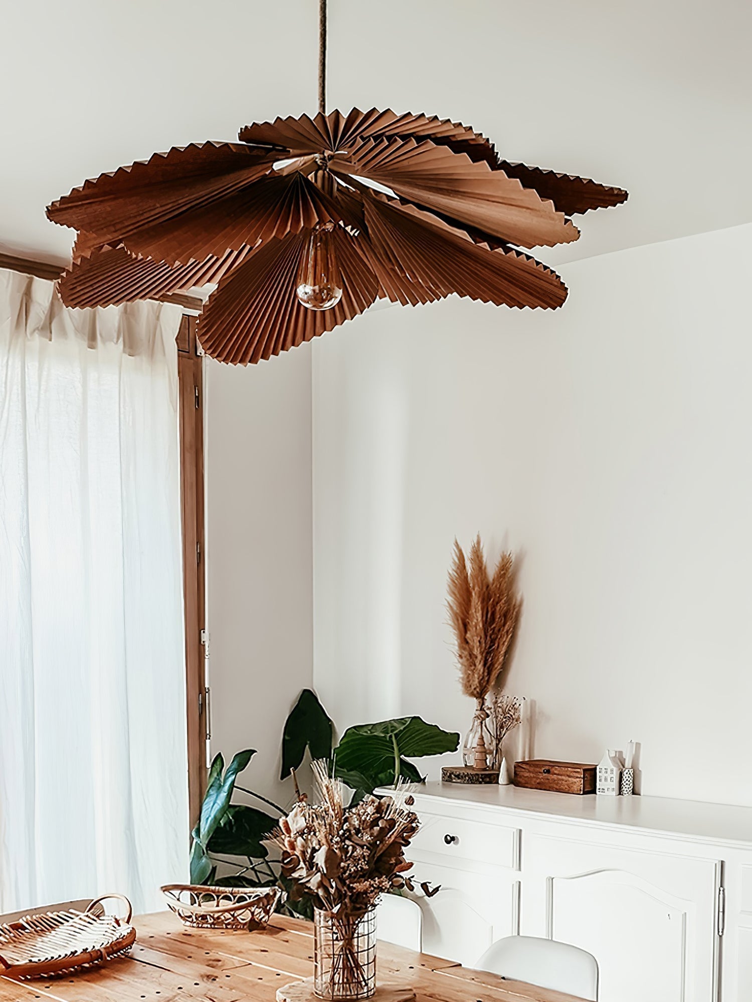 Folded Leaf Lotus Pendant Lamp - Letslighting