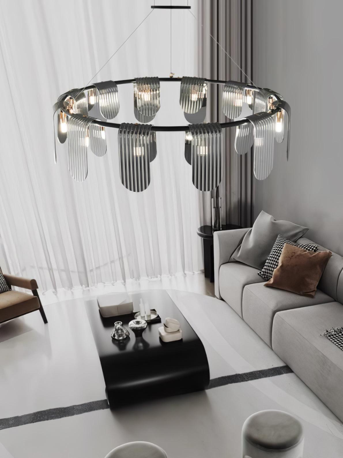 Leo Modern Glass Chandelier - Letslighting
