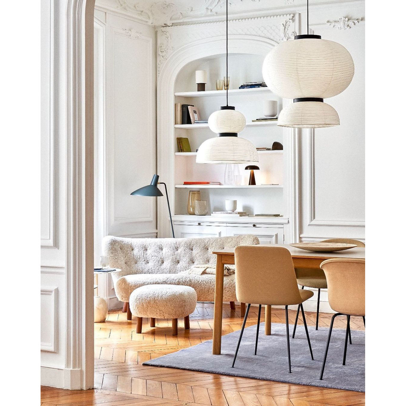 Cutheion Individual Creativity Rice Paper Pendant Lamp - Lamp Copper