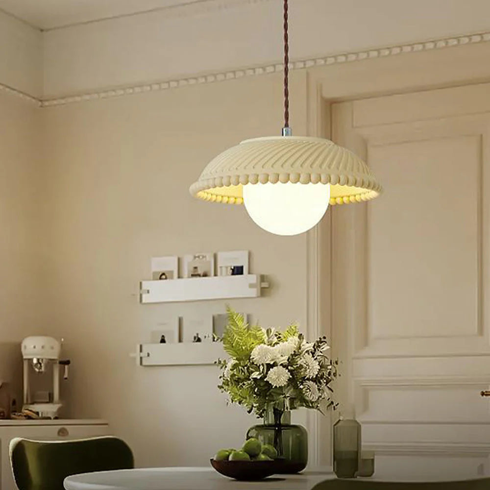 Aria Moderna LED Metal/Vidrio/Resina Lámpara Colgante Dormitorio/Estudio/Salón