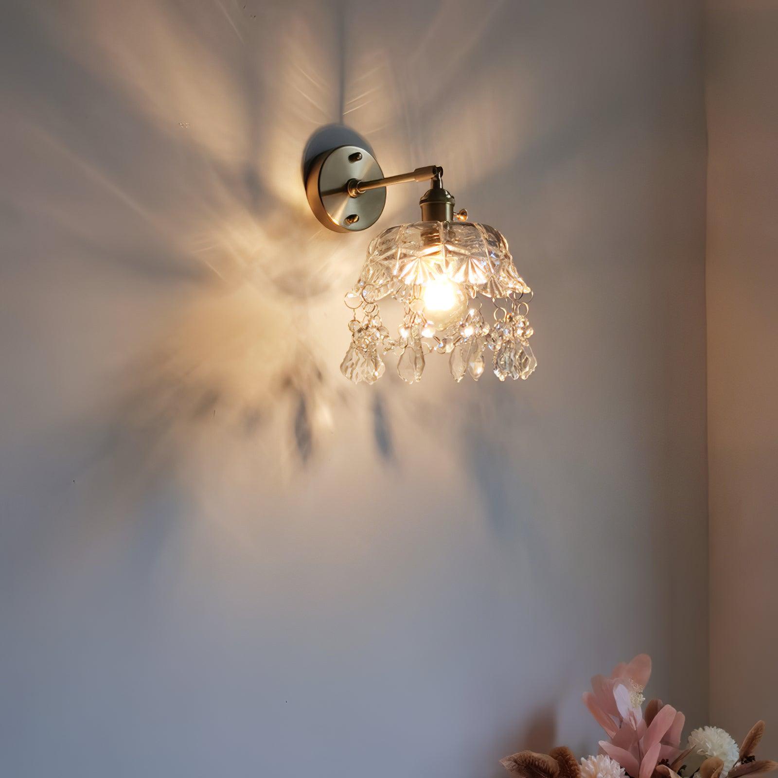 French Crystal Tassel Wall Light - Letslighting
