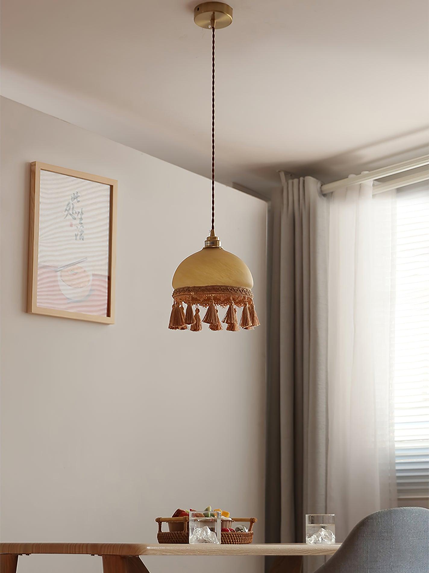 French Tassels Brass Pendant Light - Letslighting