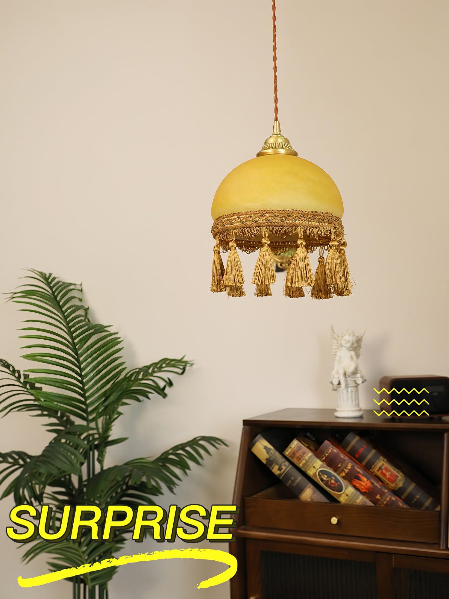 French Tassels Brass Pendant Light - Letslighting