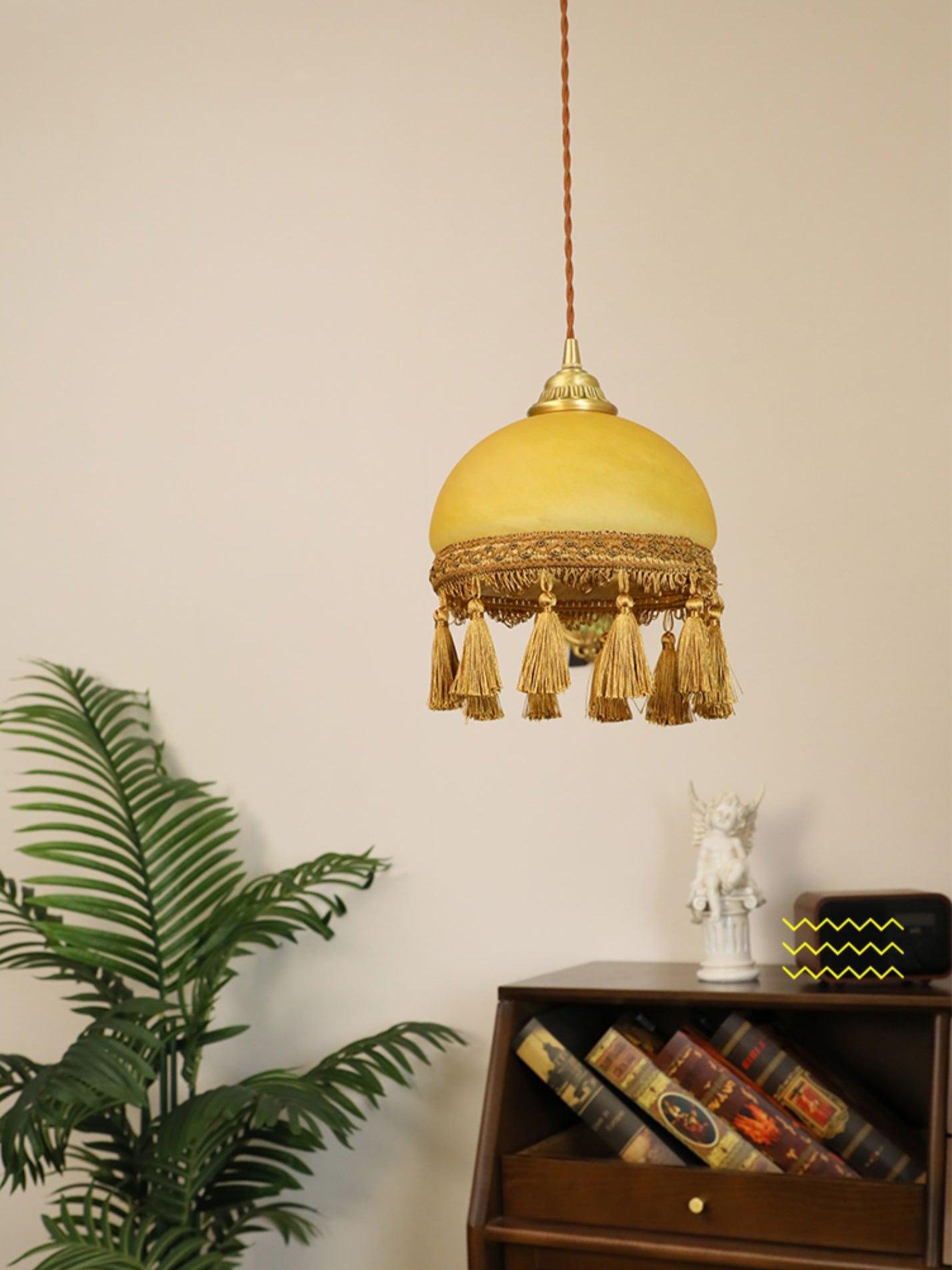 French Tassels Brass Pendant Light - Letslighting