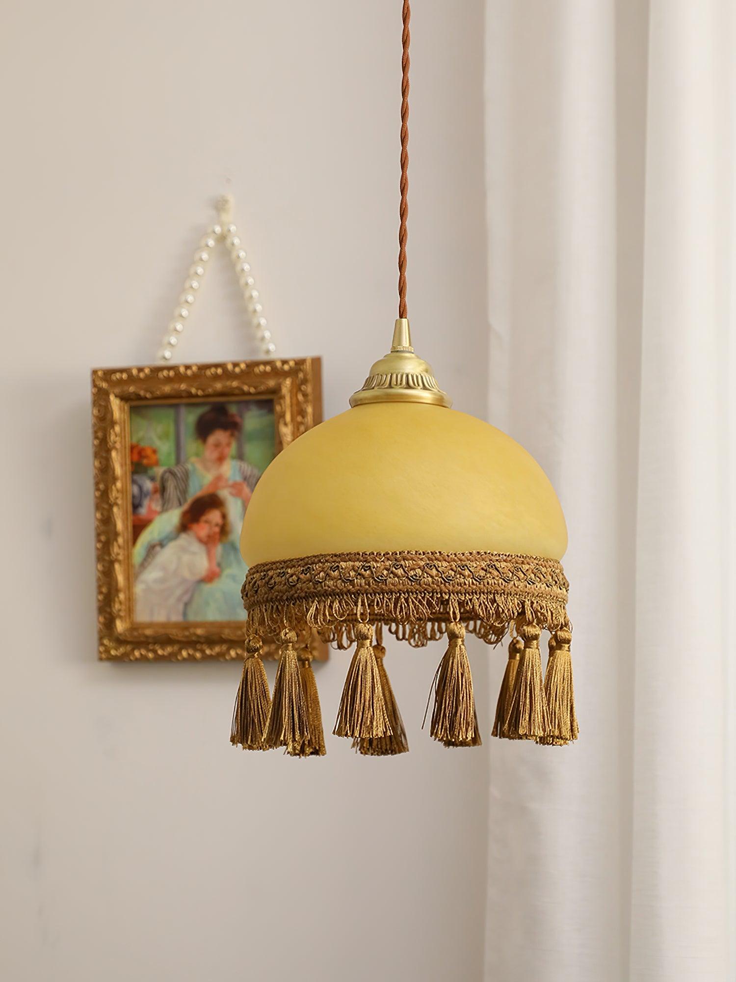 French Tassels Brass Pendant Light - Letslighting