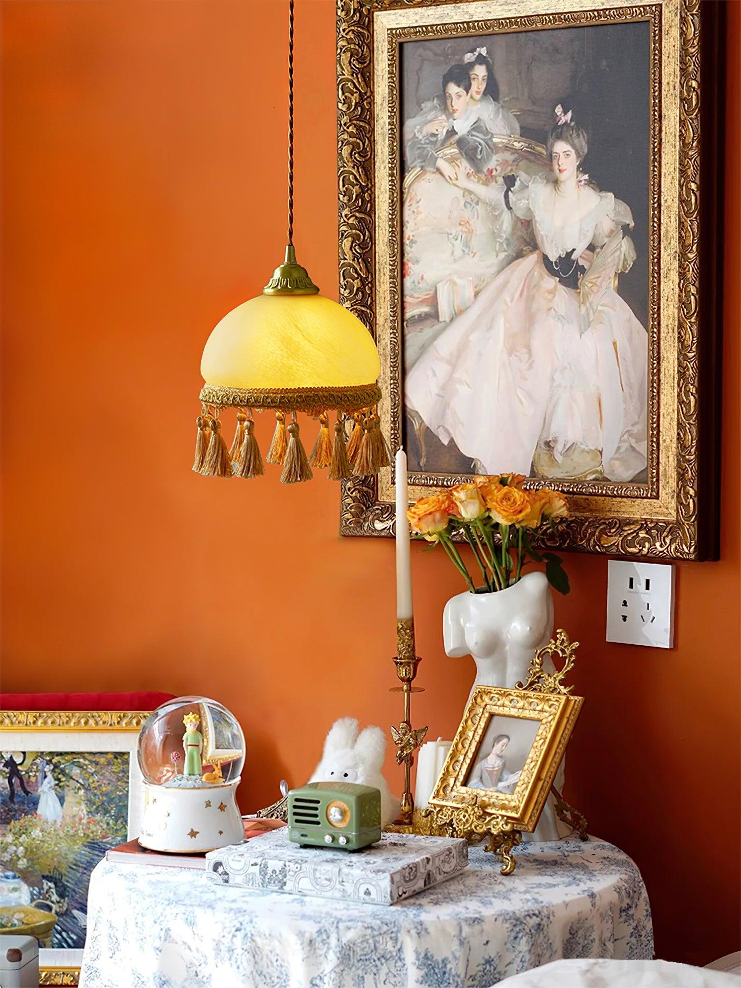 French Tassels Brass Pendant Light - Letslighting