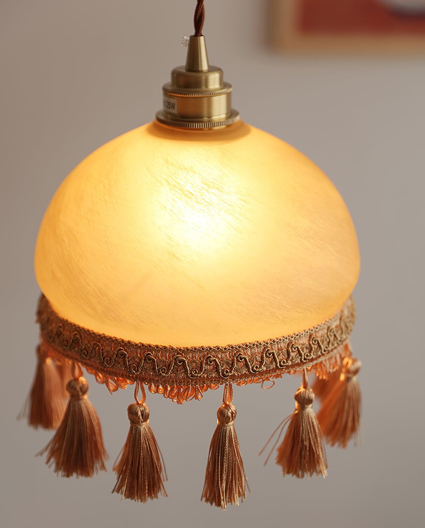 French Tassels Brass Pendant Light - Letslighting