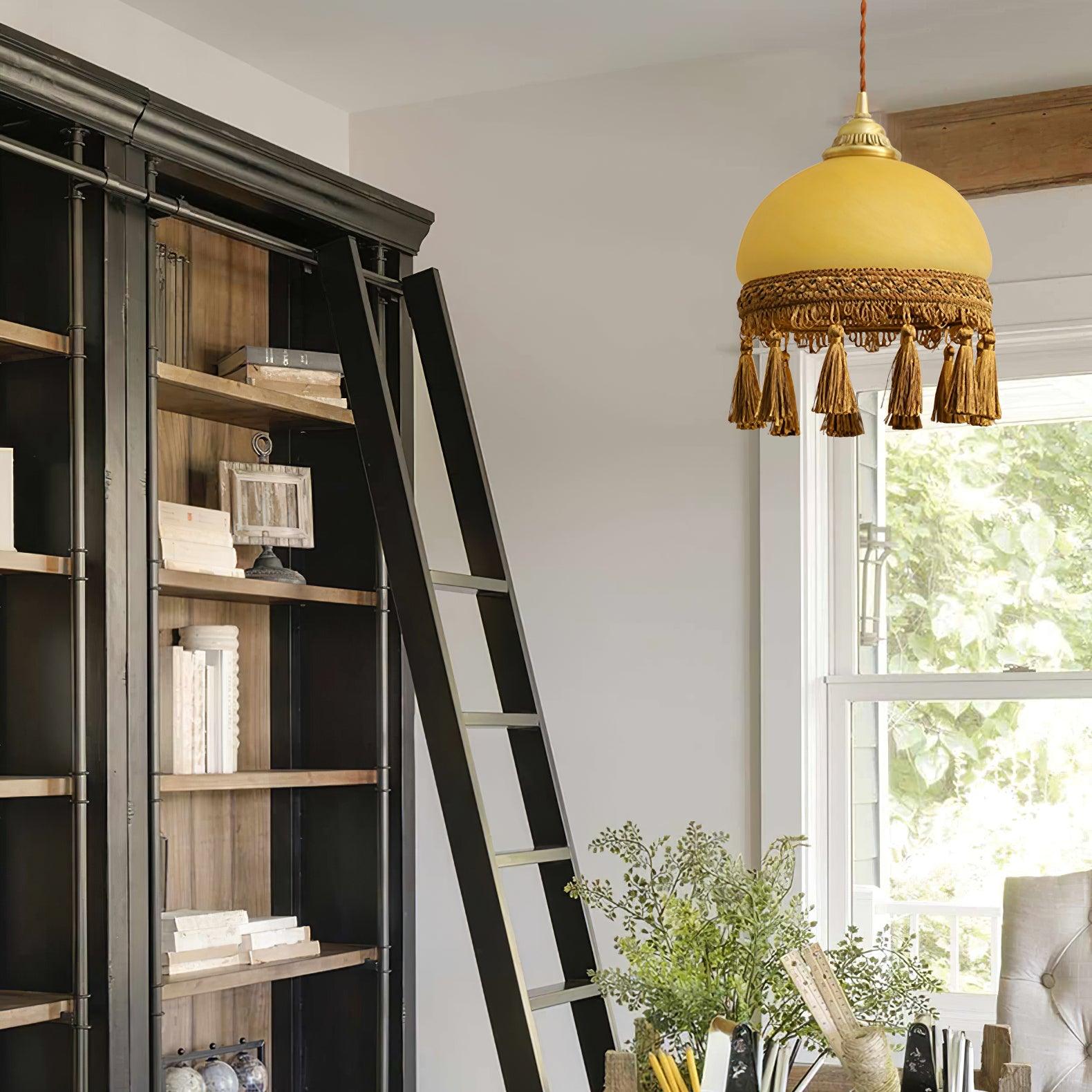 French Tassels Brass Pendant Light - Letslighting