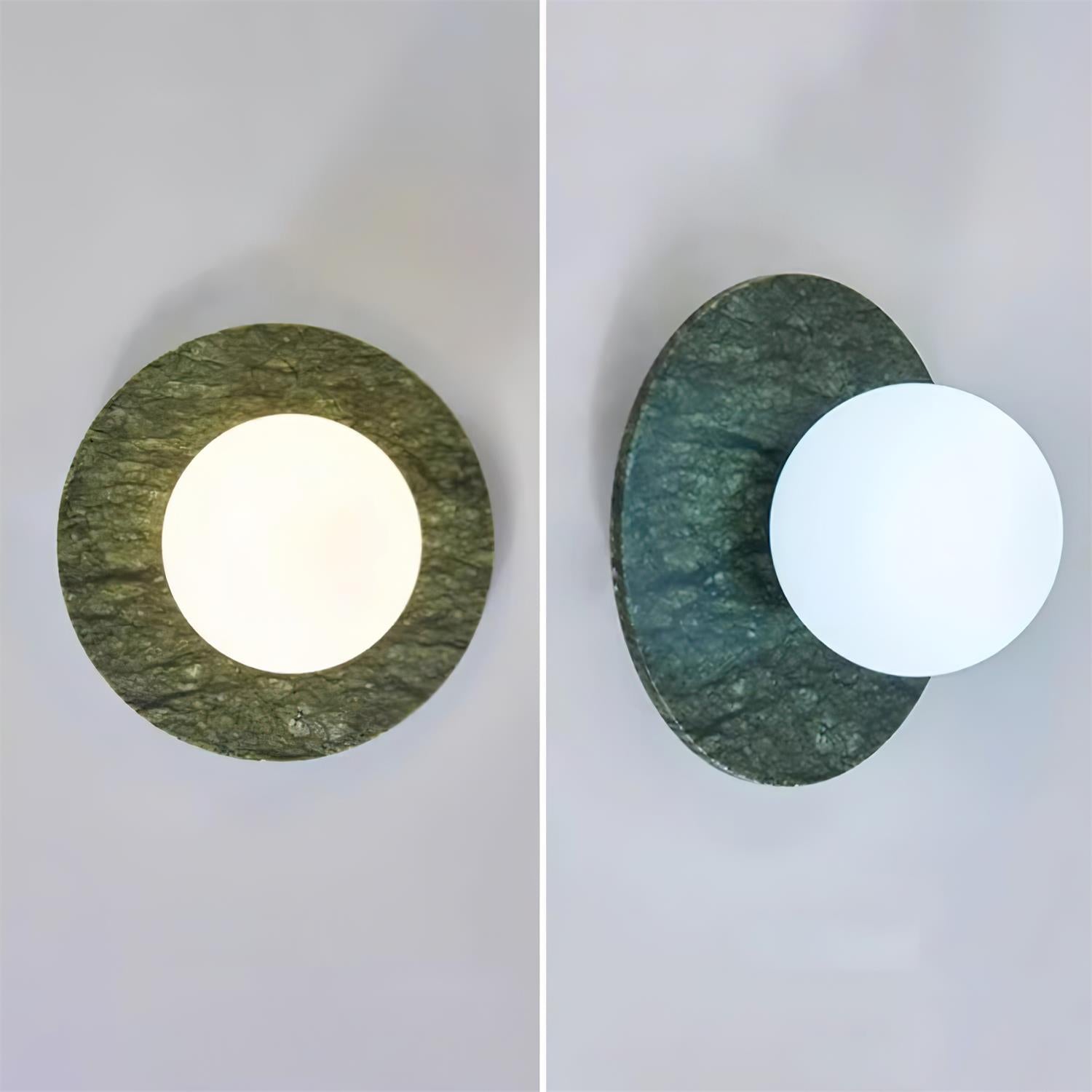 Avi Lámpara de Pared Esférica Minimalista de Mármol