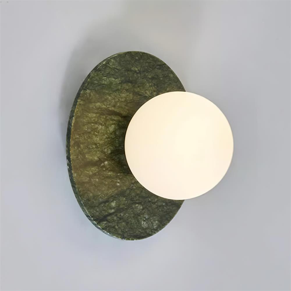 Avi Lámpara de Pared Esférica Minimalista de Mármol