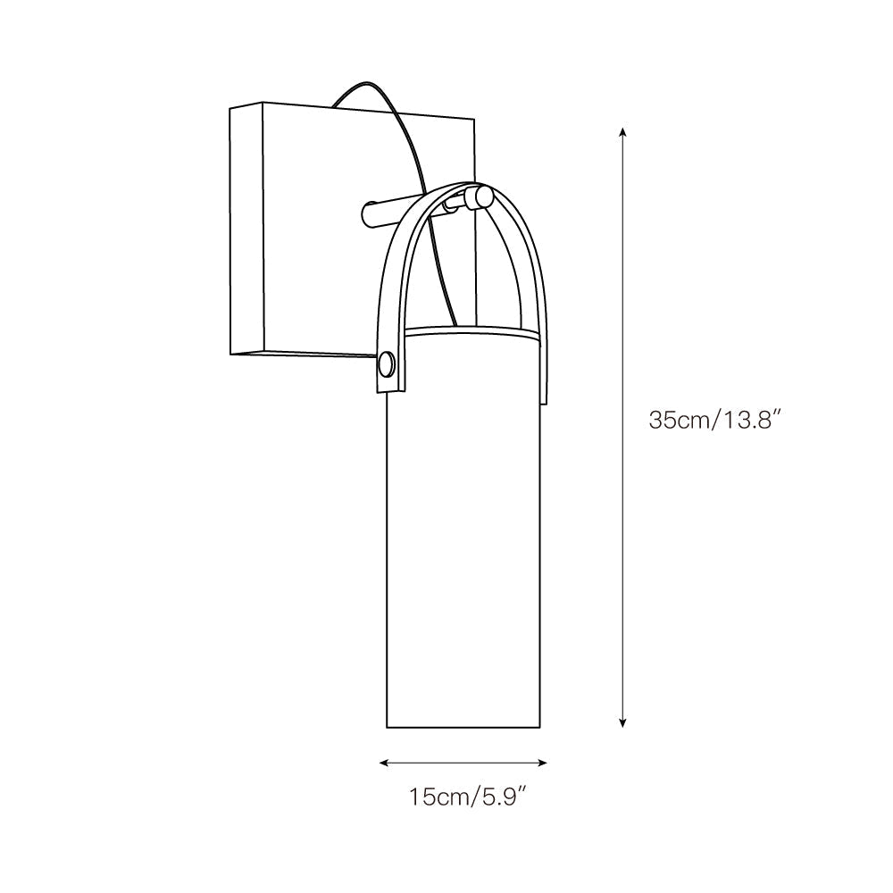 Zerinen Modern Minimalist Marble Glass Wall Lamp - Lamp Copper