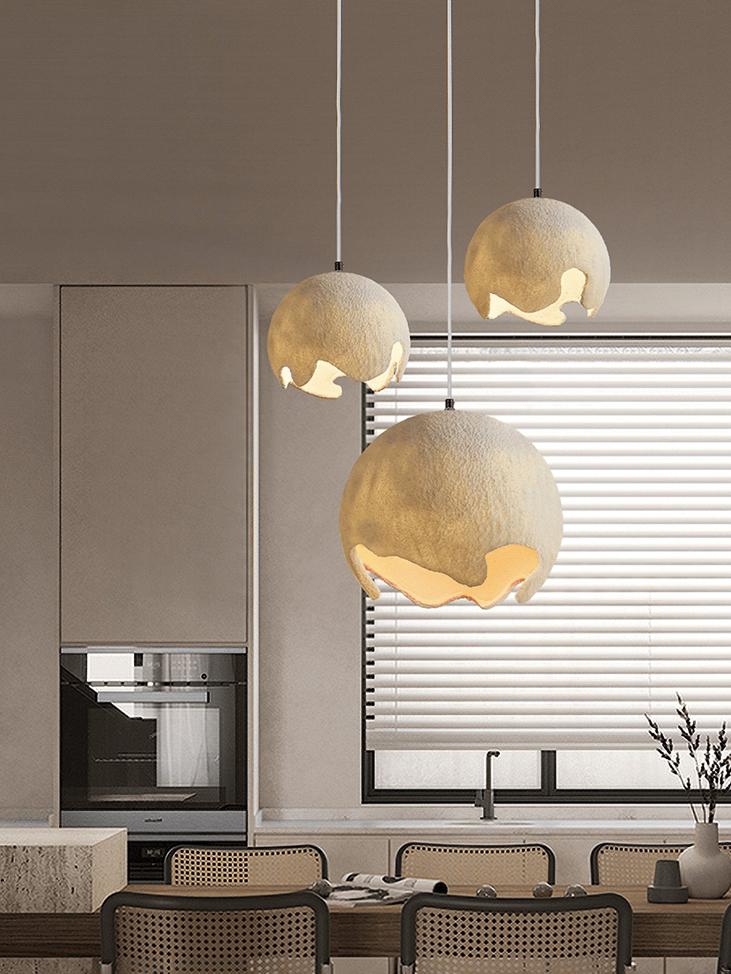 Geometric Resin Pendant Light - Letslighting