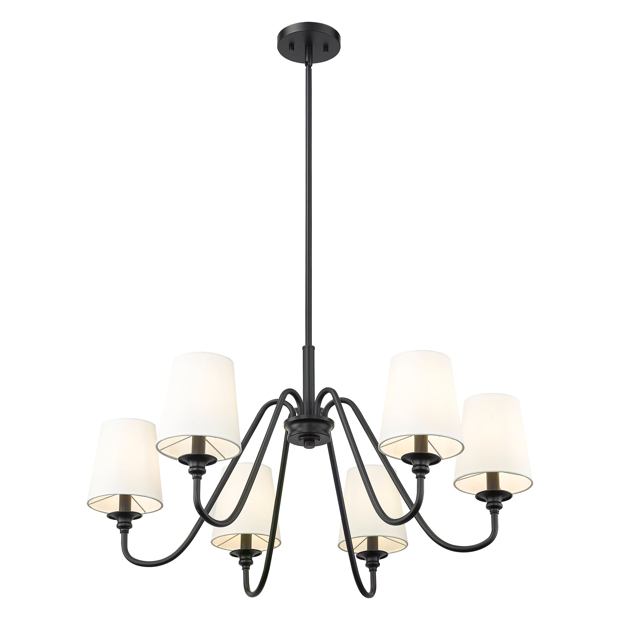 Vavenus Vintage Industrial Brass Fabric Chandelier - Lamp Copper