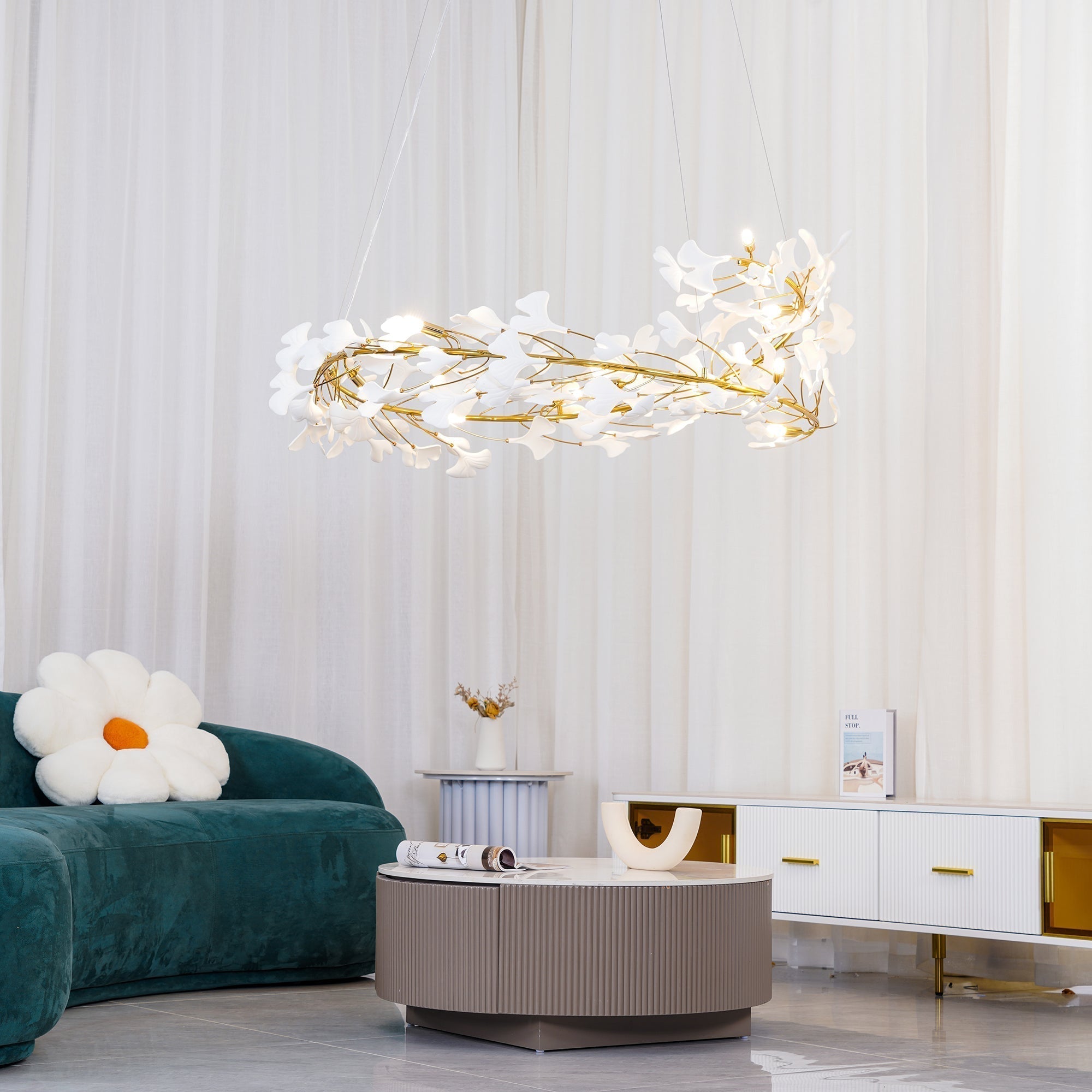 Gingko Chandelier U - Letslighting