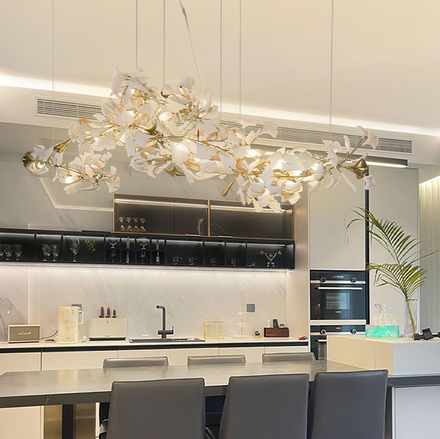 Vashayra Floral Capiz Shell Chandelier - Letslighting