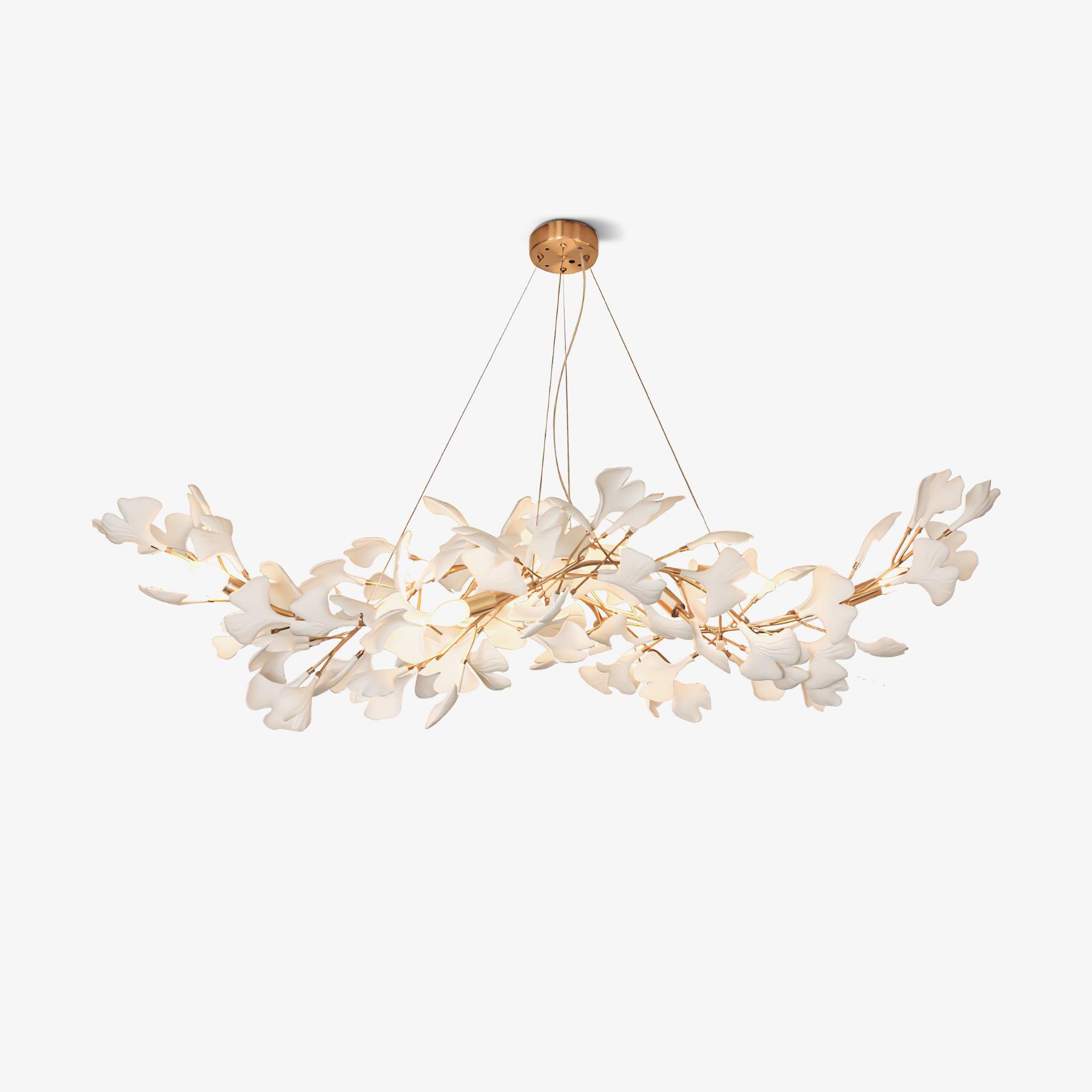 Vashayra Floral Capiz Shell Chandelier - Letslighting