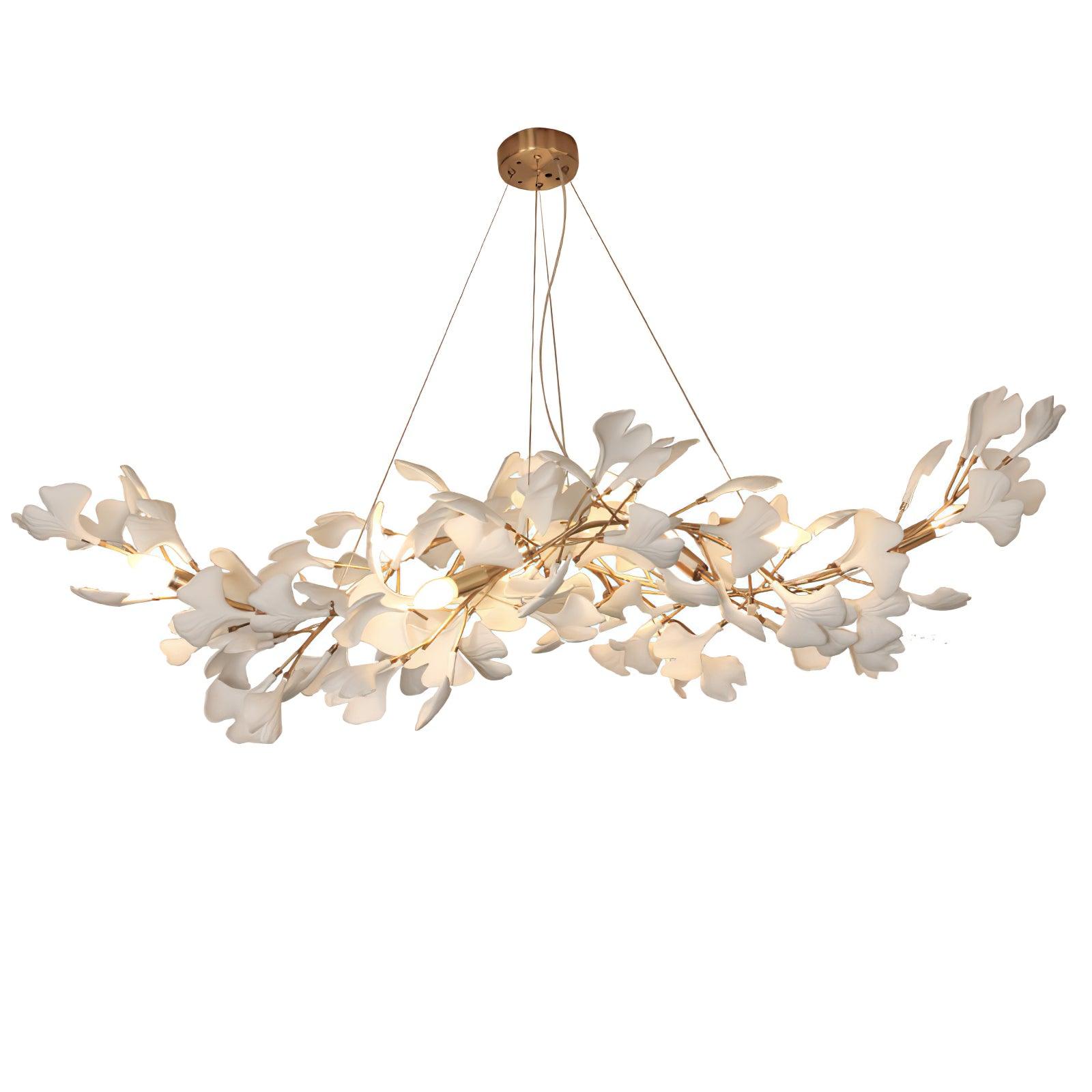 Vashayra Floral Capiz Shell Chandelier - Letslighting