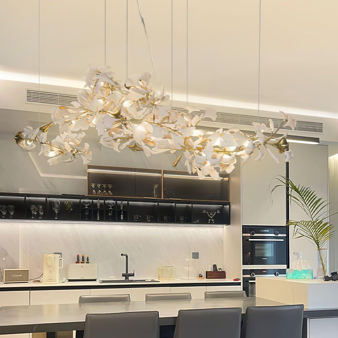 Vashayra Floral Capiz Shell Chandelier - Letslighting