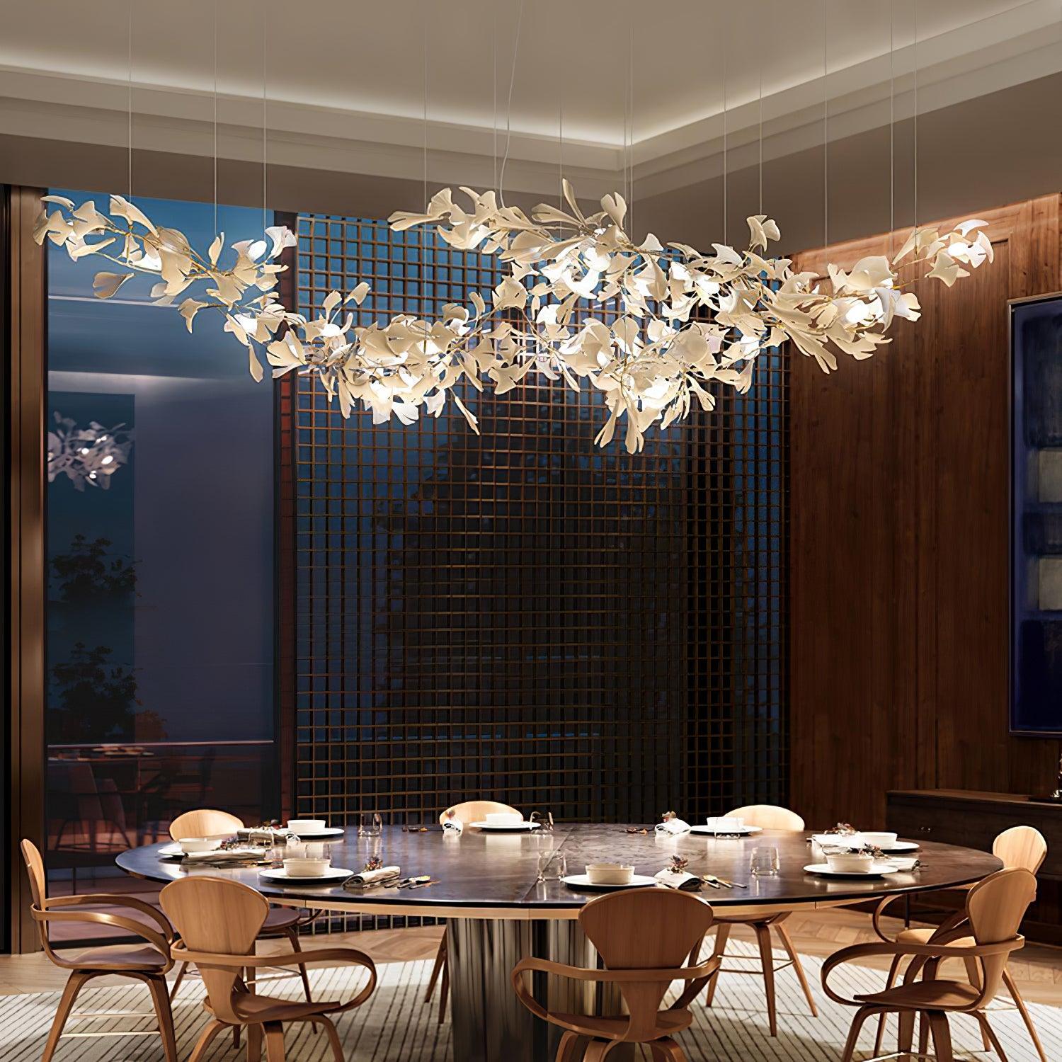 Vashayra Floral Capiz Shell Chandelier - Letslighting